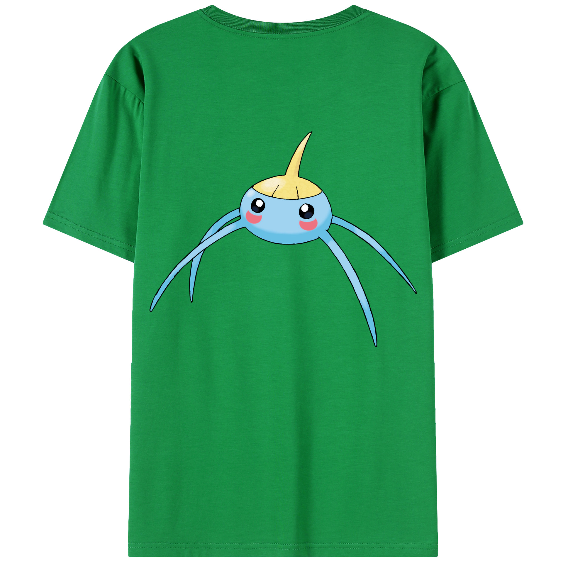 （画像用） ポケットモンスター Pokémon 綿100％ メンズ半袖Tシャツ（バックプリント） 通気性