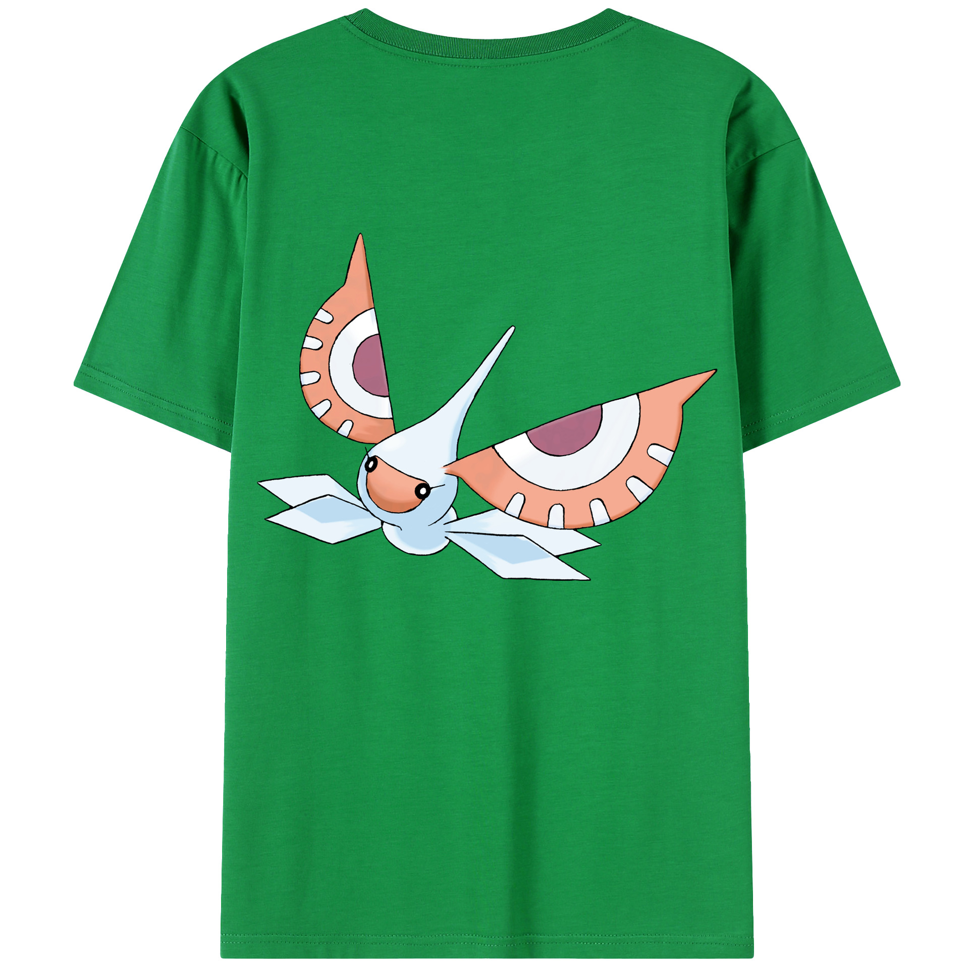 （画像用） ポケットモンスター Pokémon 綿100％ メンズ半袖Tシャツ（バックプリント） 通気性