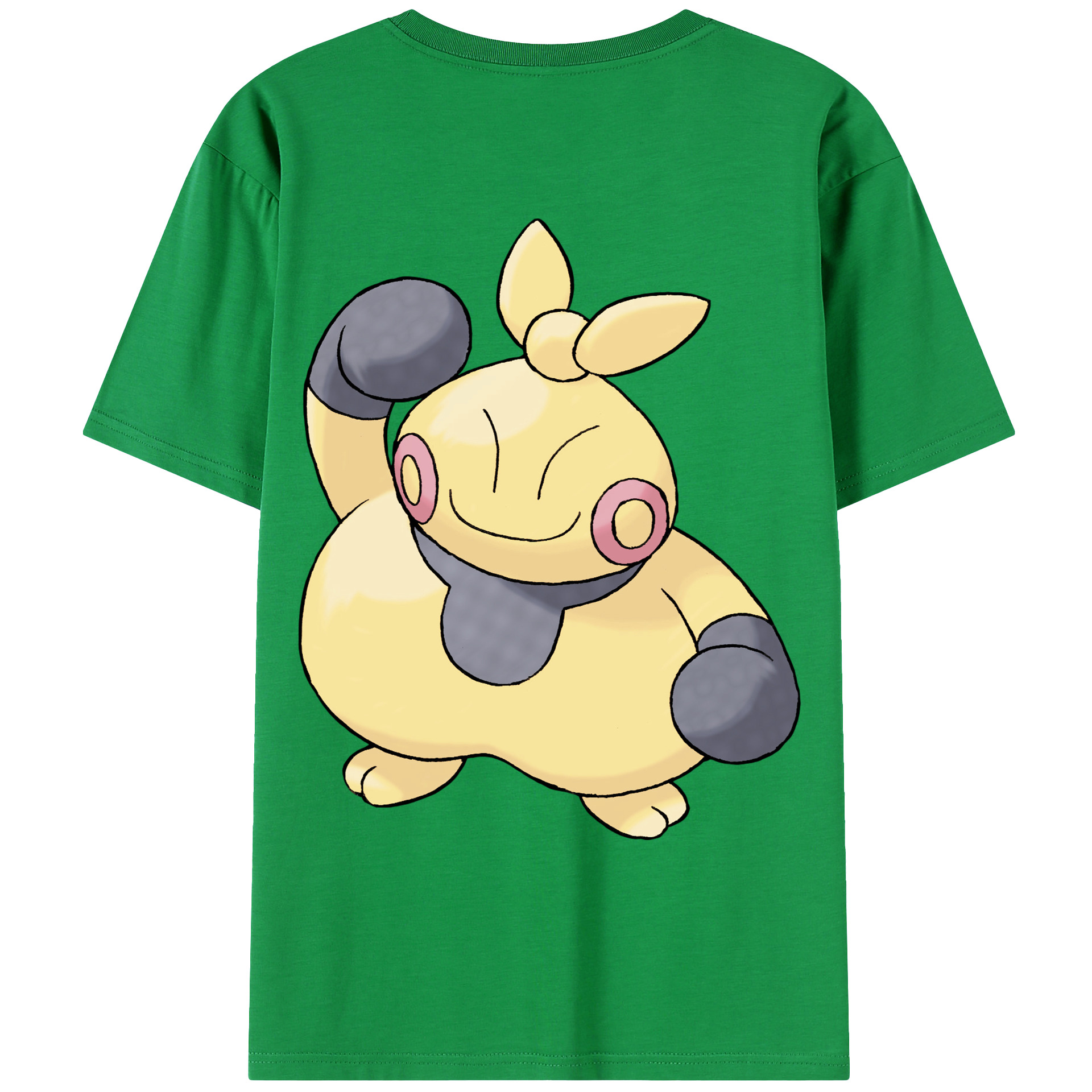 （画像用） ポケットモンスター Pokémon 綿100％ メンズ半袖Tシャツ（バックプリント） 通気性