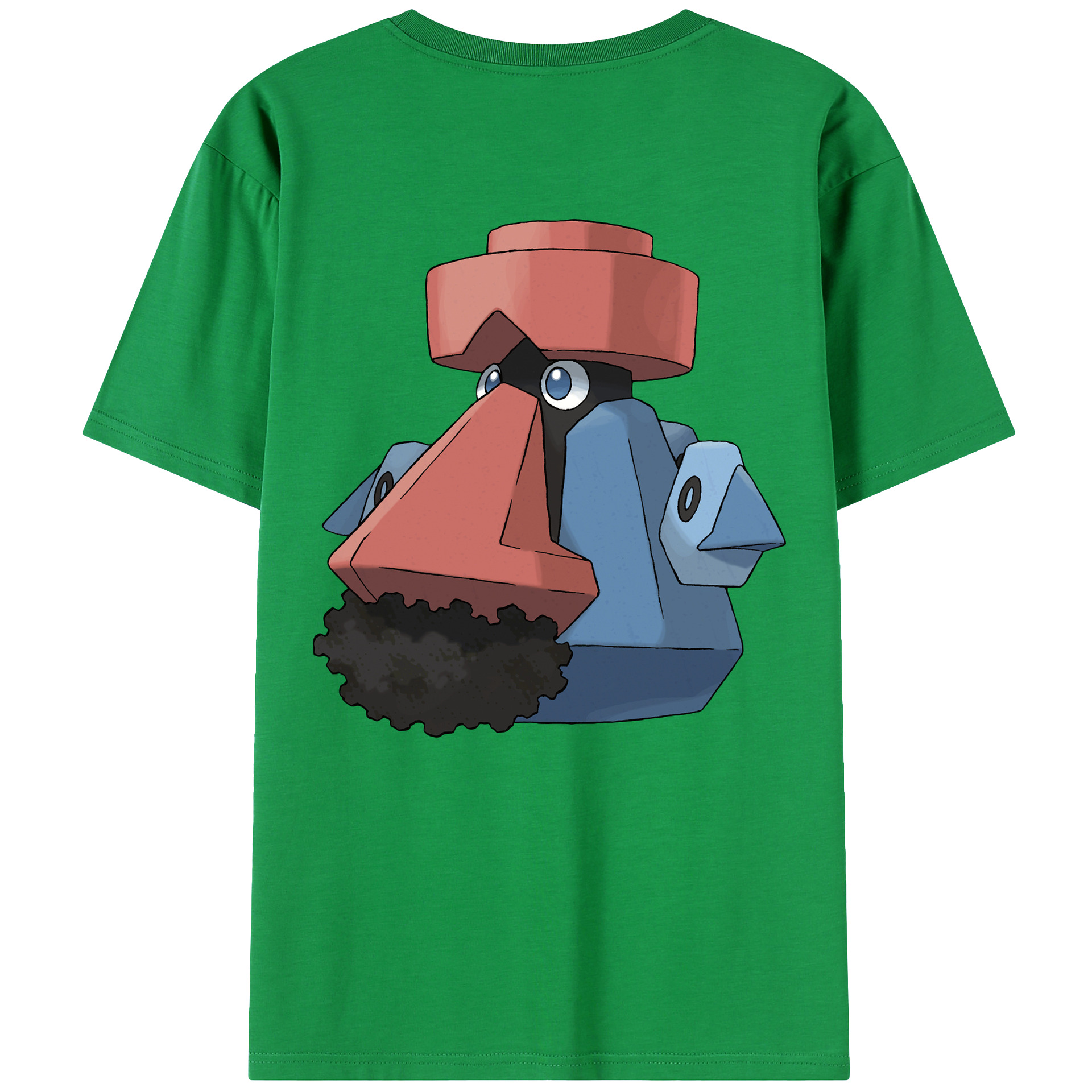 （画像用） ポケットモンスター Pokémon 綿100％ メンズ半袖Tシャツ（バックプリント） 通気性