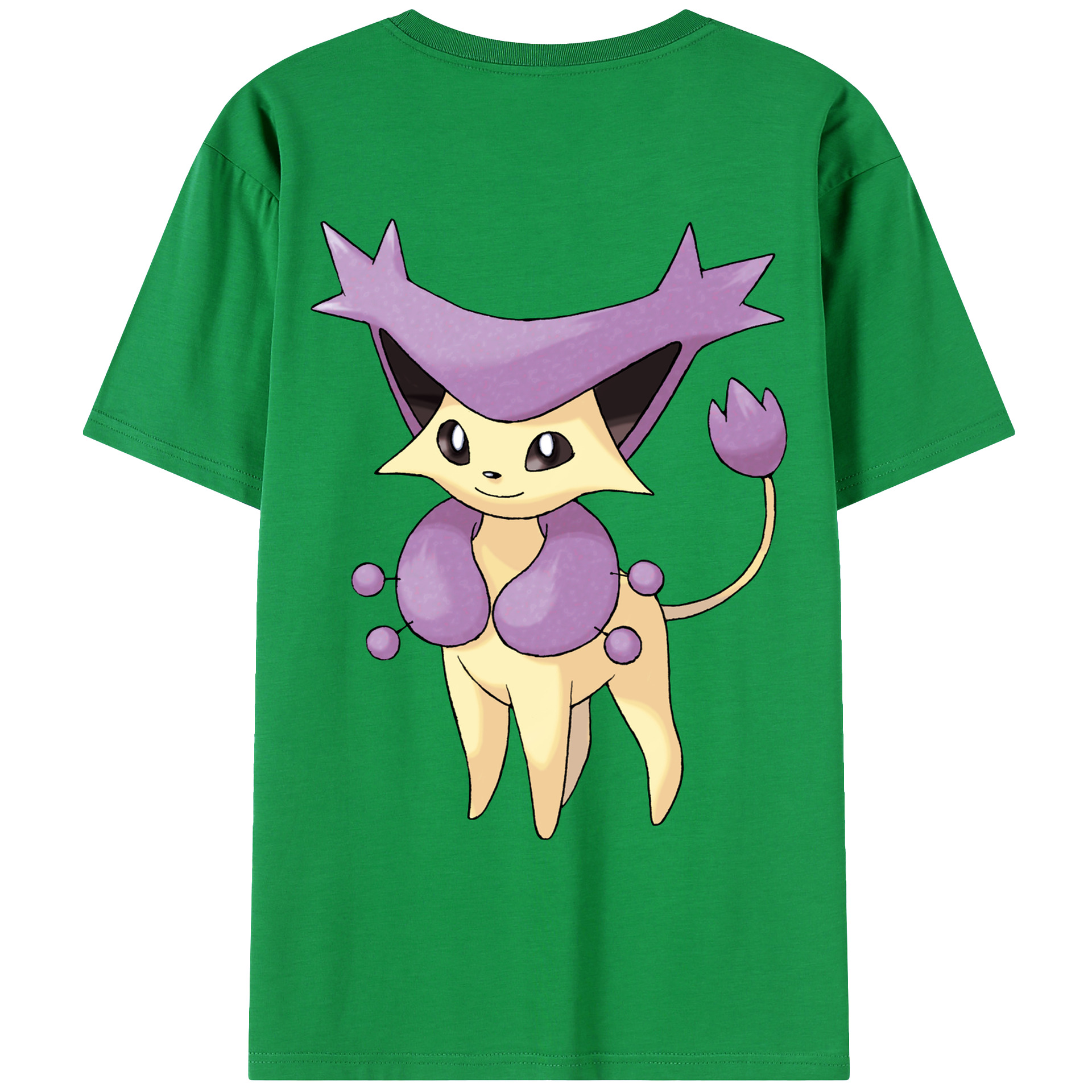 （画像用） ポケットモンスター Pokémon 綿100％ メンズ半袖Tシャツ（バックプリント） 通気性