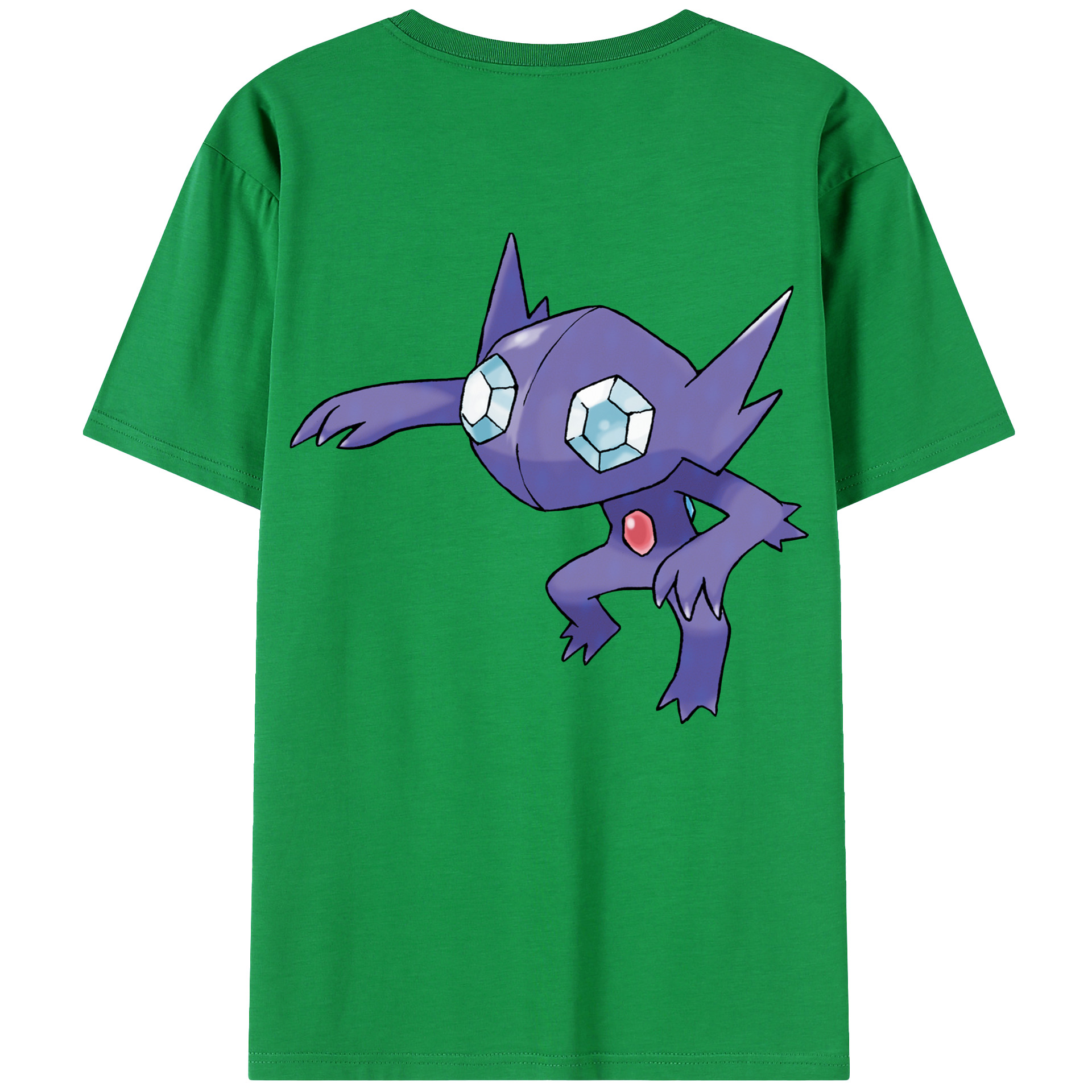 （画像用） ポケットモンスター Pokémon 綿100％ メンズ半袖Tシャツ（バックプリント） 通気性