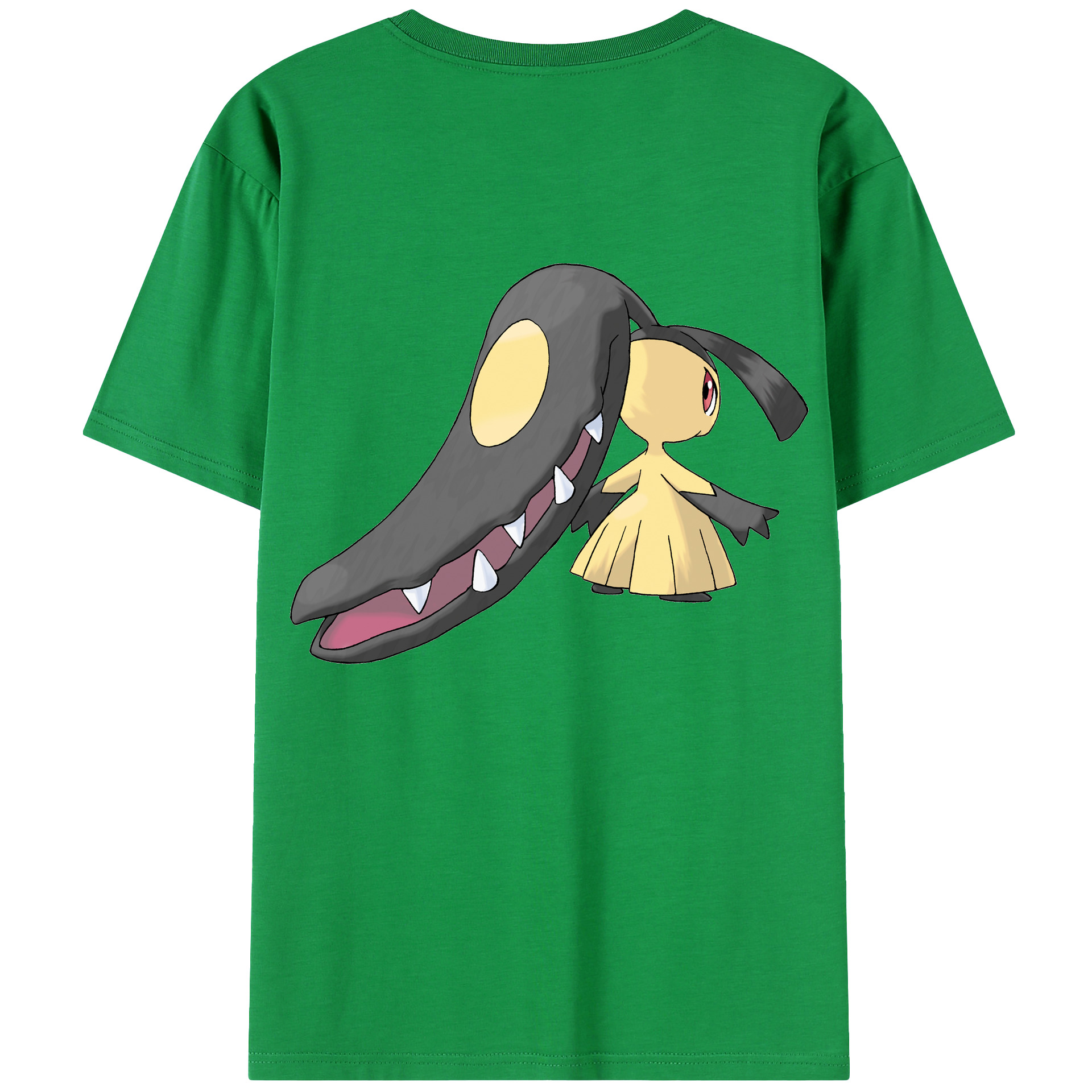 （画像用） ポケットモンスター Pokémon 綿100％ メンズ半袖Tシャツ（バックプリント） 通気性