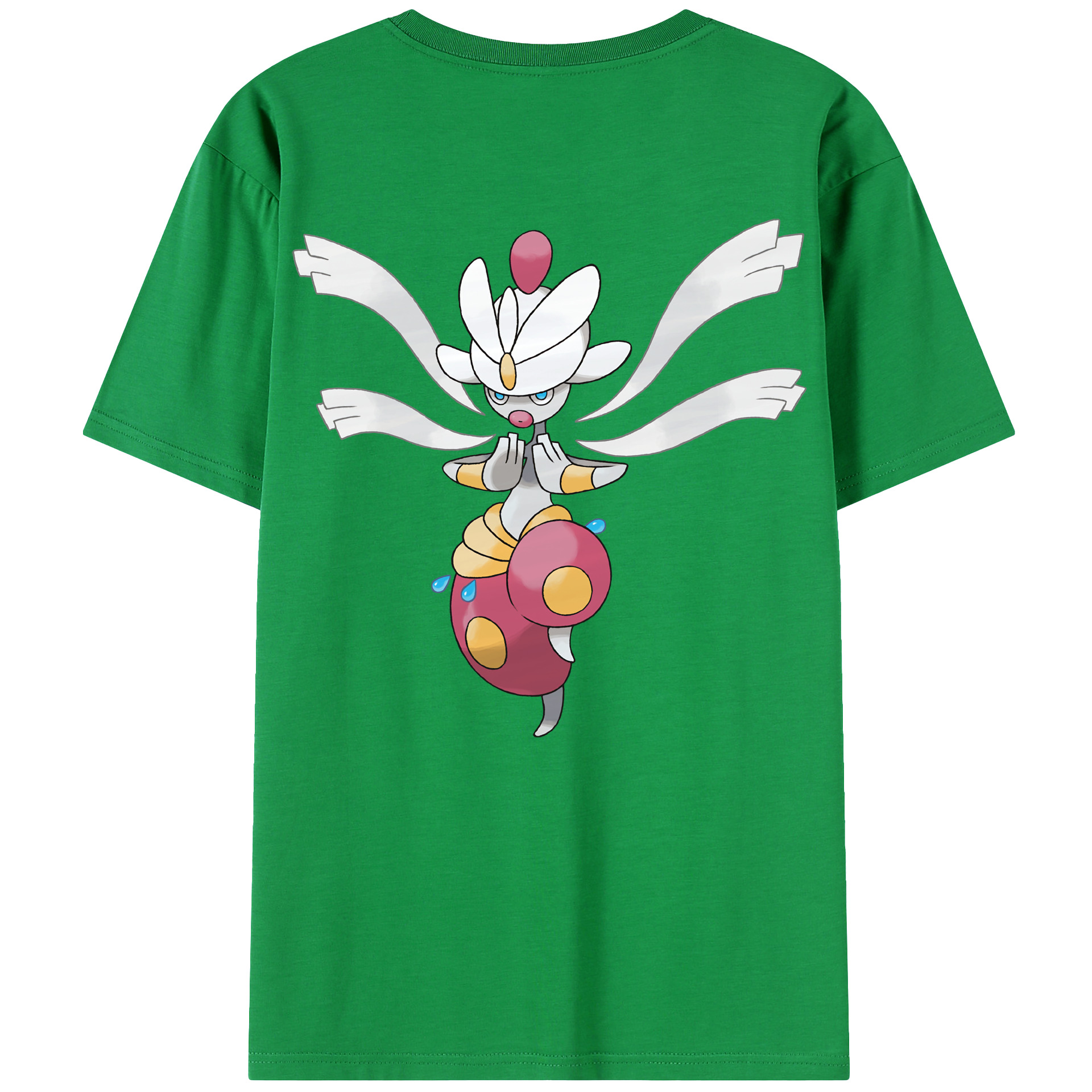 （画像用） ポケットモンスター Pokémon 綿100％ メンズ半袖Tシャツ（バックプリント） 通気性