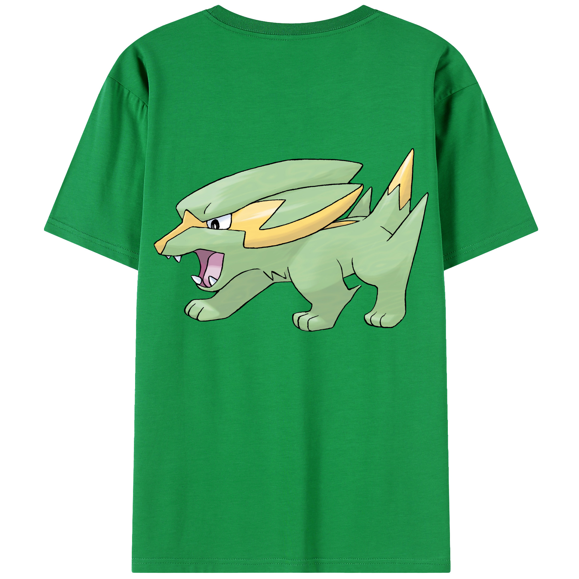 （画像用） ポケットモンスター Pokémon 綿100％ メンズ半袖Tシャツ（バックプリント） 通気性