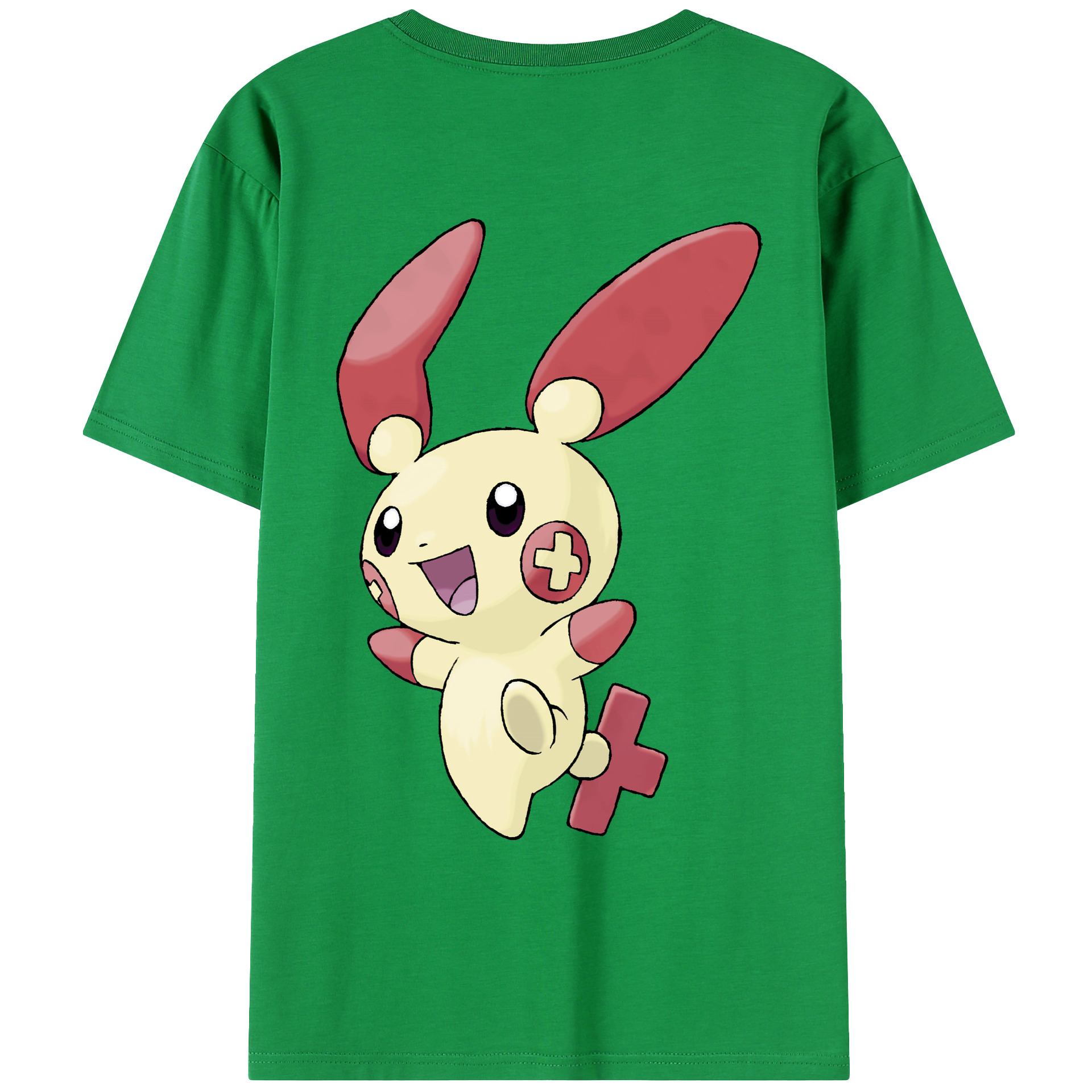 （画像用） ポケットモンスター Pokémon 綿100％ メンズ半袖Tシャツ（バックプリント） 通気性
