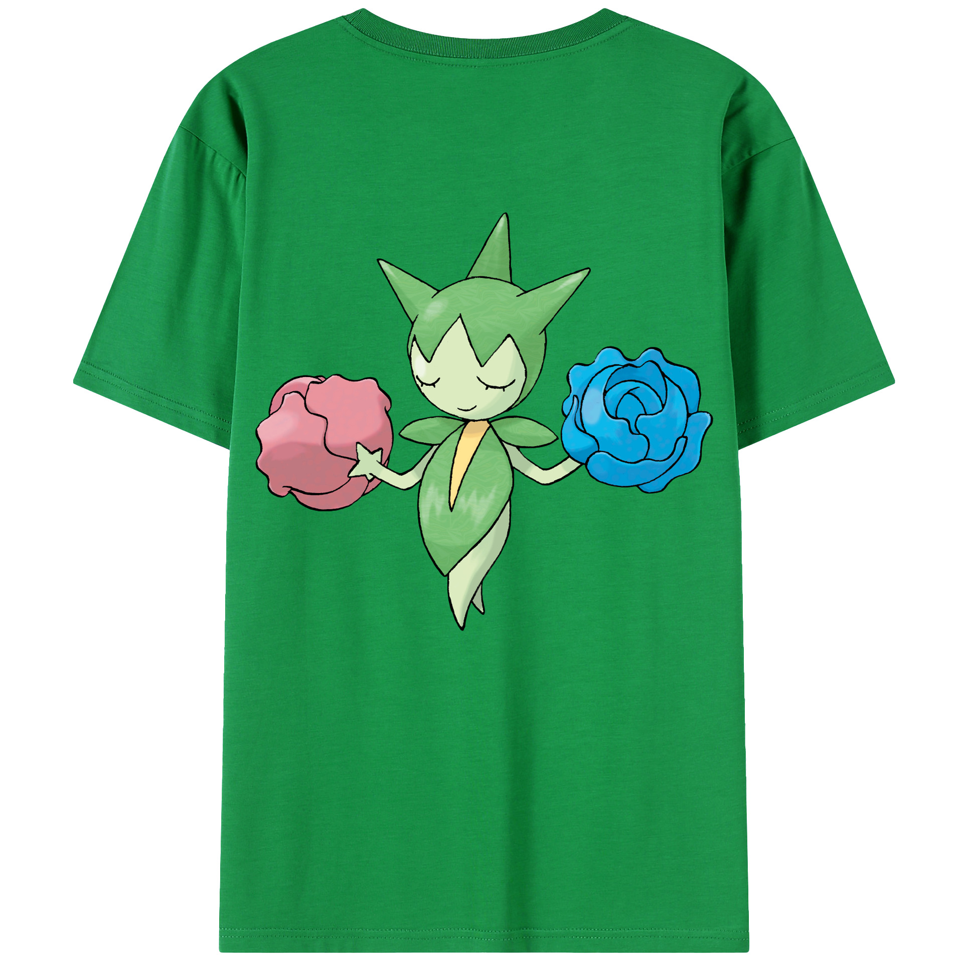 （画像用） ポケットモンスター Pokémon 綿100％ メンズ半袖Tシャツ（バックプリント） 通気性