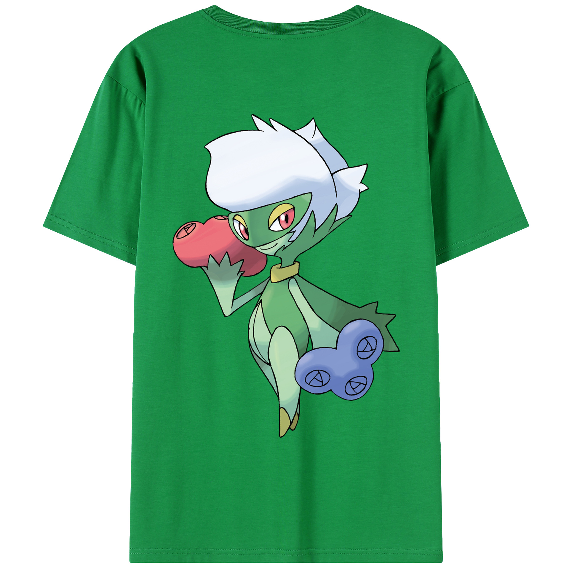 （画像用） ポケットモンスター Pokémon 綿100％ メンズ半袖Tシャツ（バックプリント） 通気性