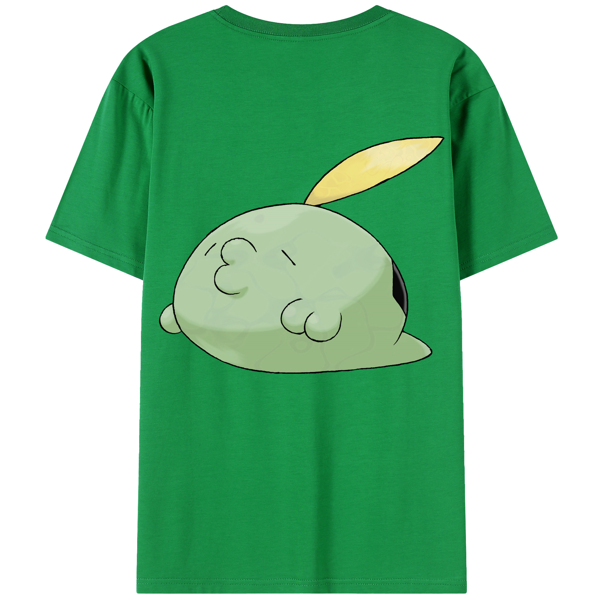 （画像用） ポケットモンスター Pokémon 綿100％ メンズ半袖Tシャツ（バックプリント） 通気性