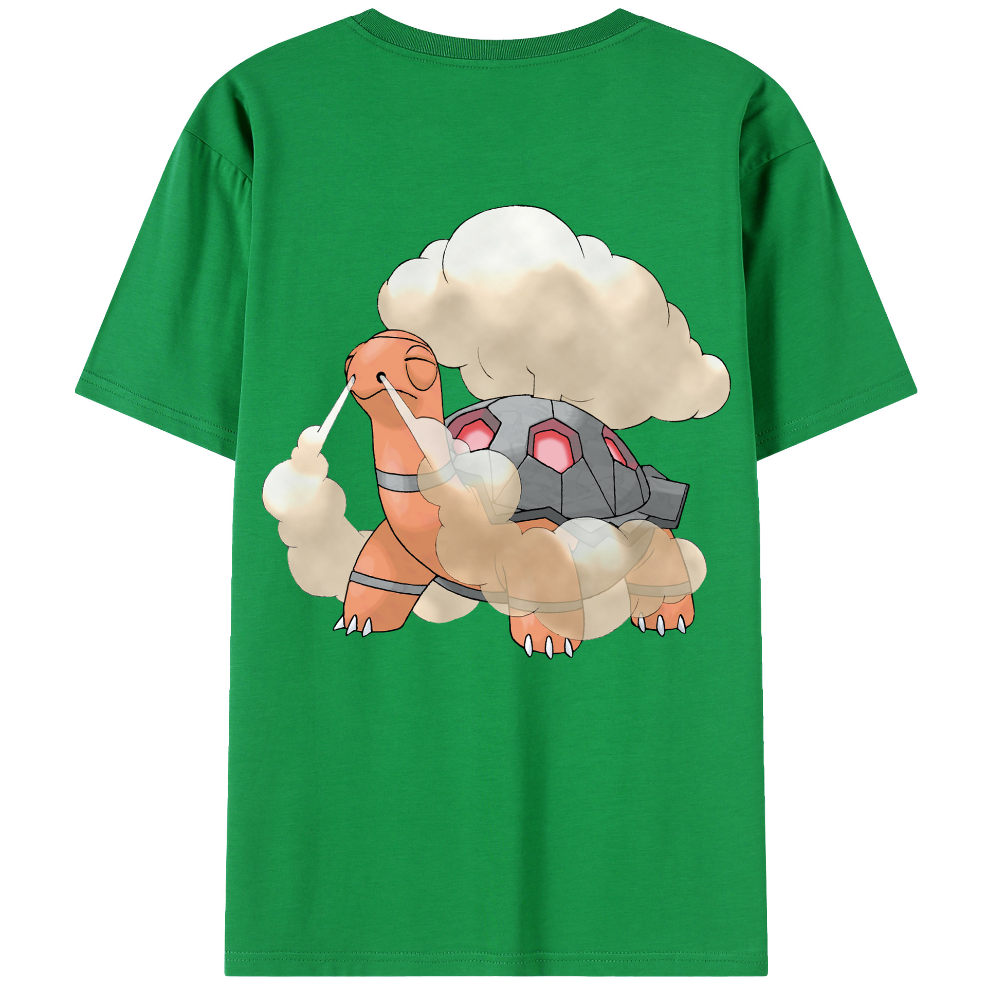 （画像用） ポケットモンスター Pokémon 綿100％ メンズ半袖Tシャツ（バックプリント） 通気性