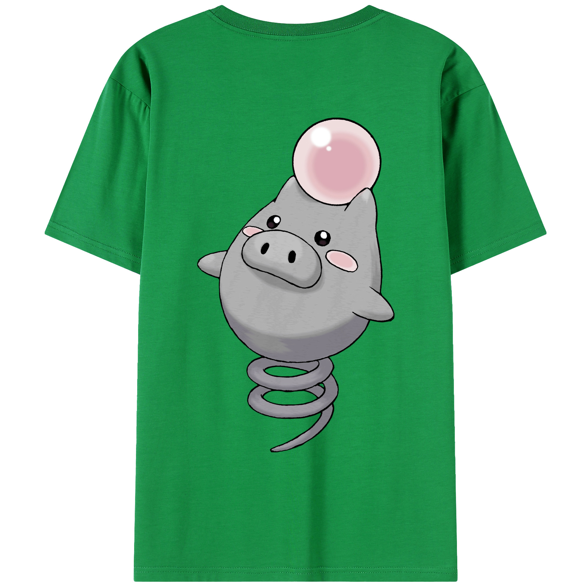 （画像用） ポケットモンスター Pokémon 綿100％ メンズ半袖Tシャツ（バックプリント） 通気性