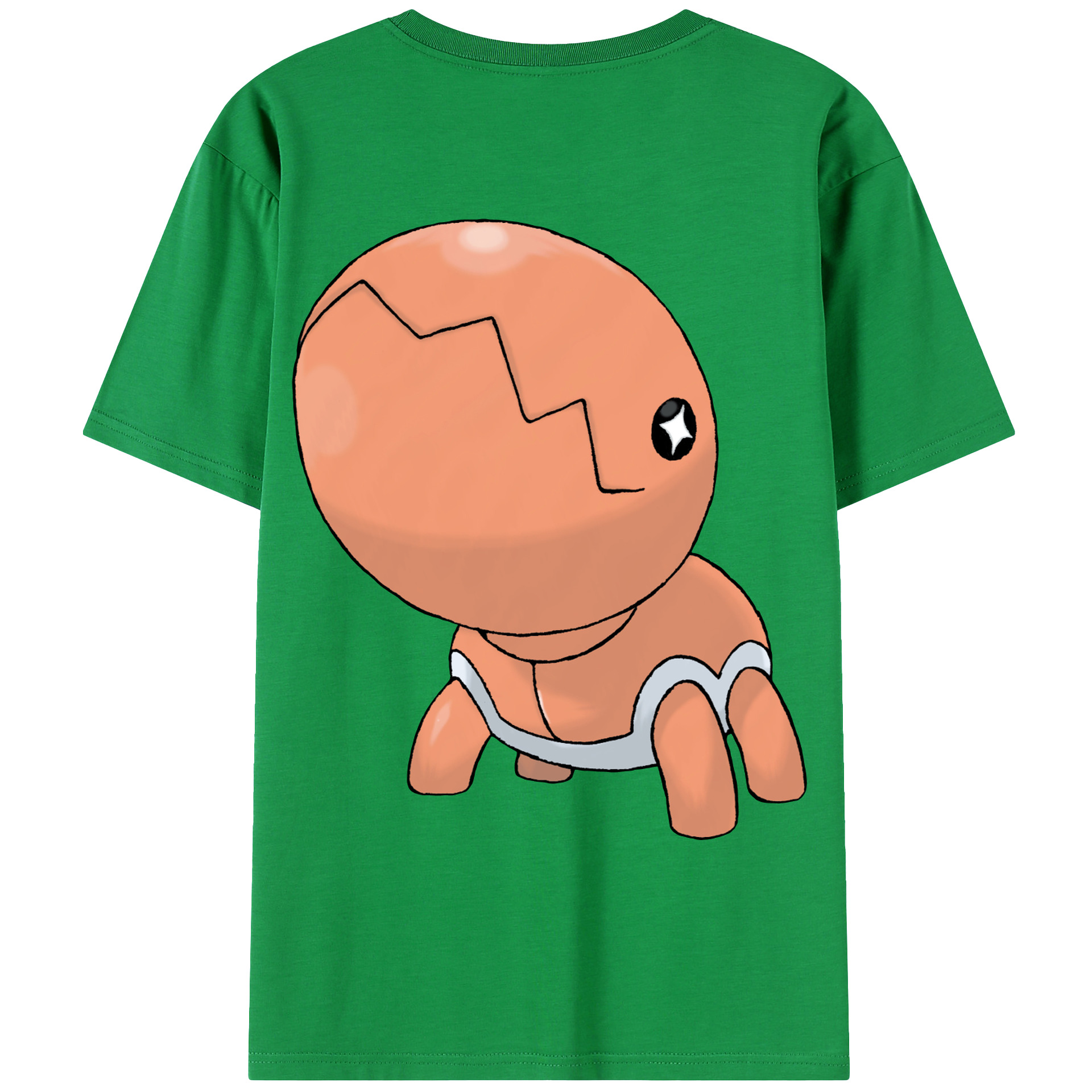（画像用） ポケットモンスター Pokémon 綿100％ メンズ半袖Tシャツ（バックプリント） 通気性
