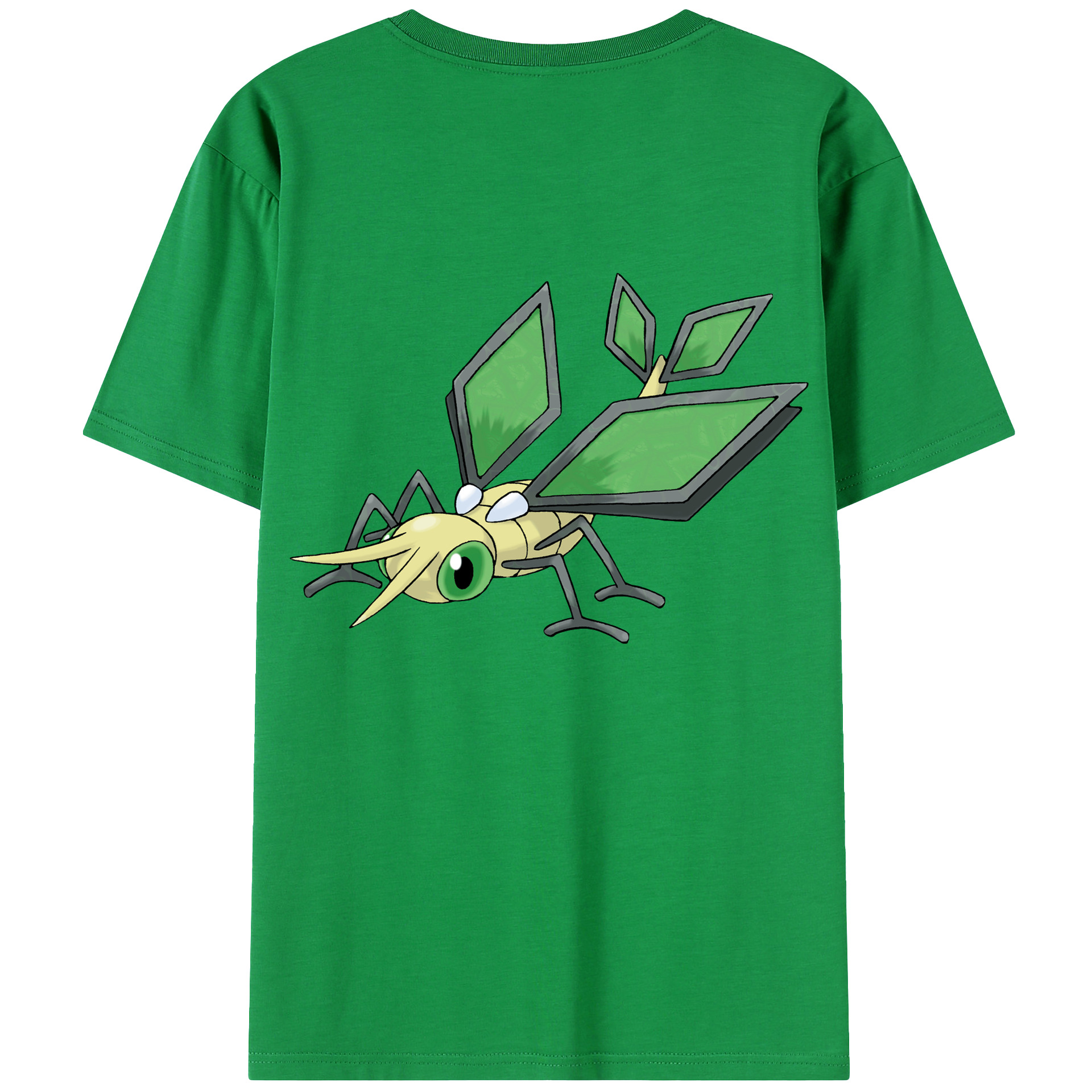 （画像用） ポケットモンスター Pokémon 綿100％ メンズ半袖Tシャツ（バックプリント） 通気性