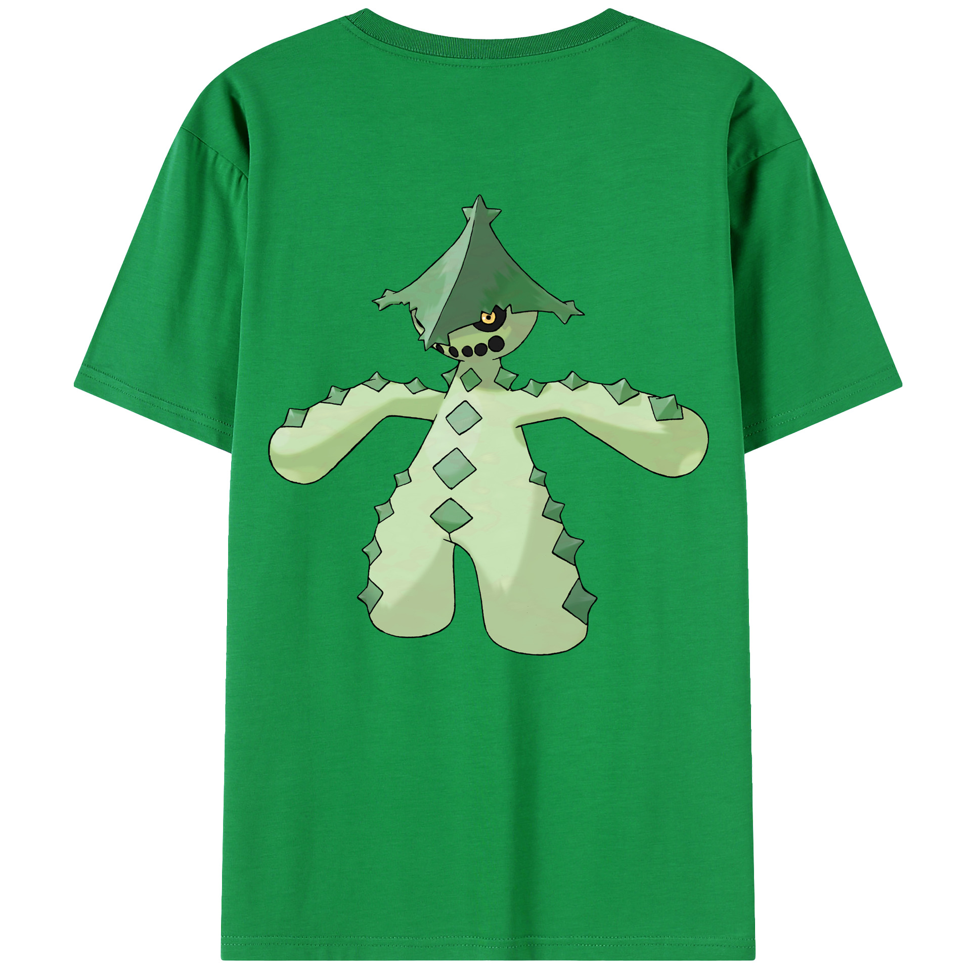 （画像用） ポケットモンスター Pokémon 綿100％ メンズ半袖Tシャツ（バックプリント） 通気性