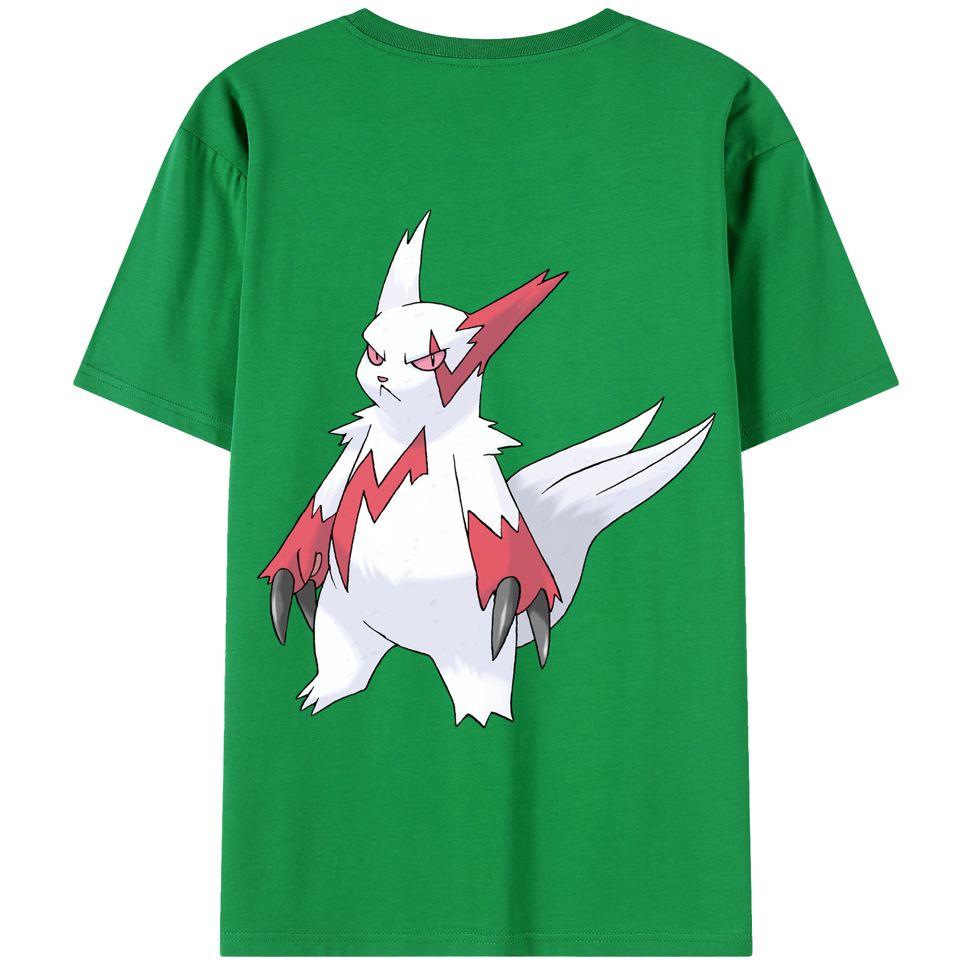 （画像用） ポケットモンスター Pokémon 綿100％ メンズ半袖Tシャツ（バックプリント） 通気性