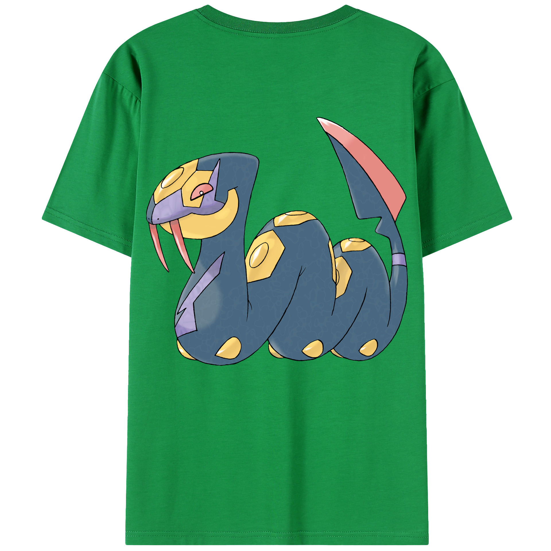 （画像用） ポケットモンスター Pokémon 綿100％ メンズ半袖Tシャツ（バックプリント） 通気性