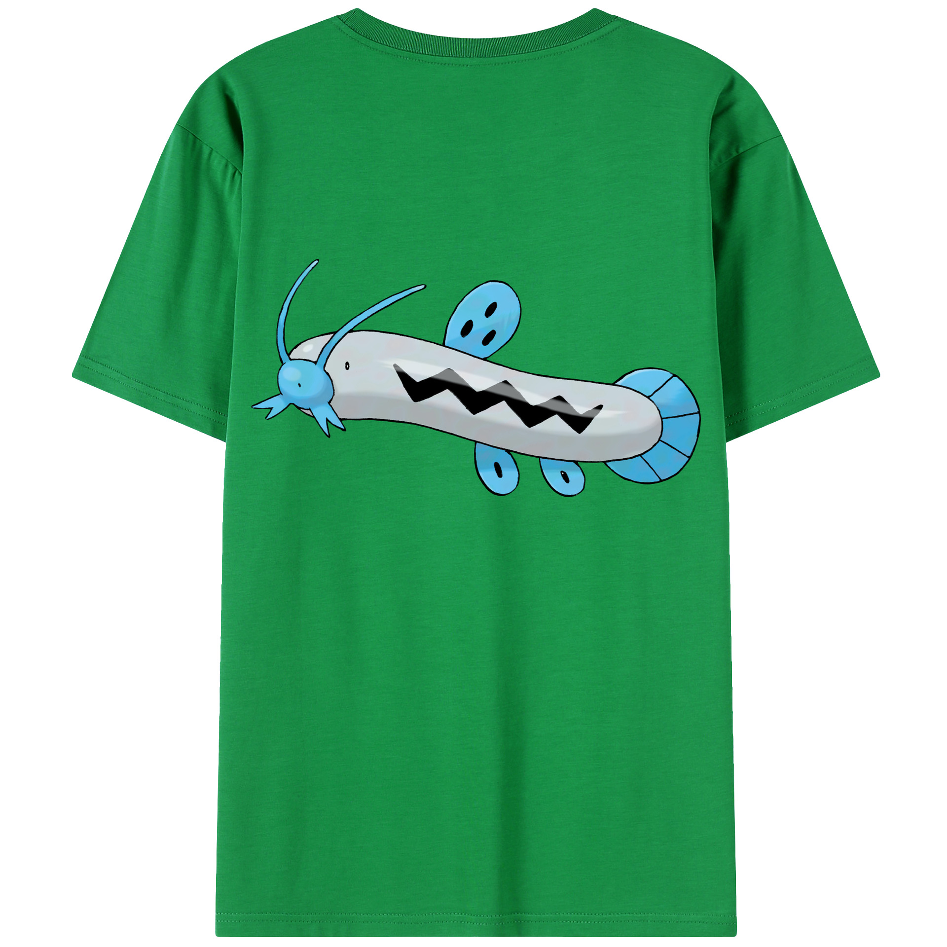 （画像用） ポケットモンスター Pokémon 綿100％ メンズ半袖Tシャツ（バックプリント） 通気性