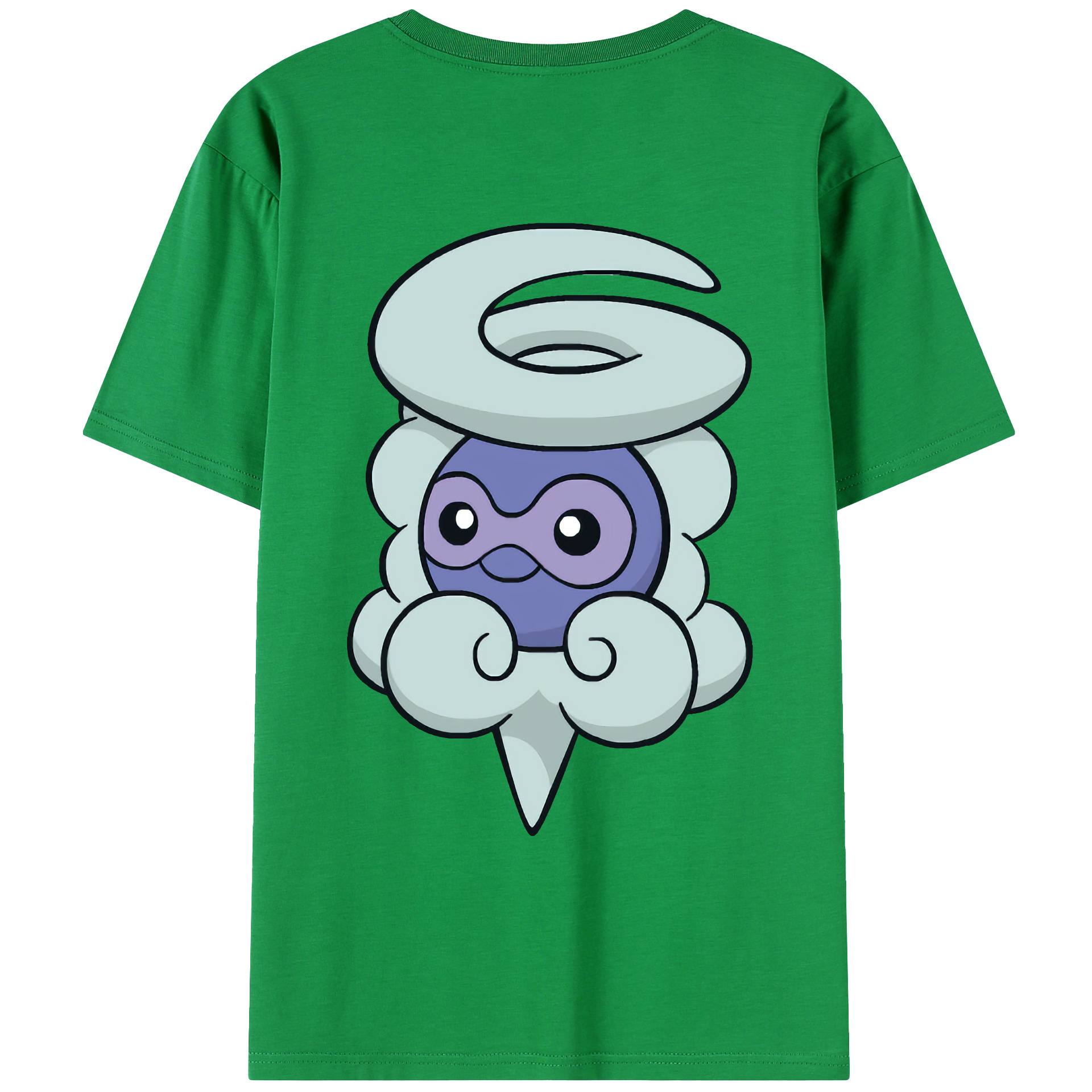 （画像用） ポケットモンスター Pokémon 綿100％ メンズ半袖Tシャツ（バックプリント） 通気性