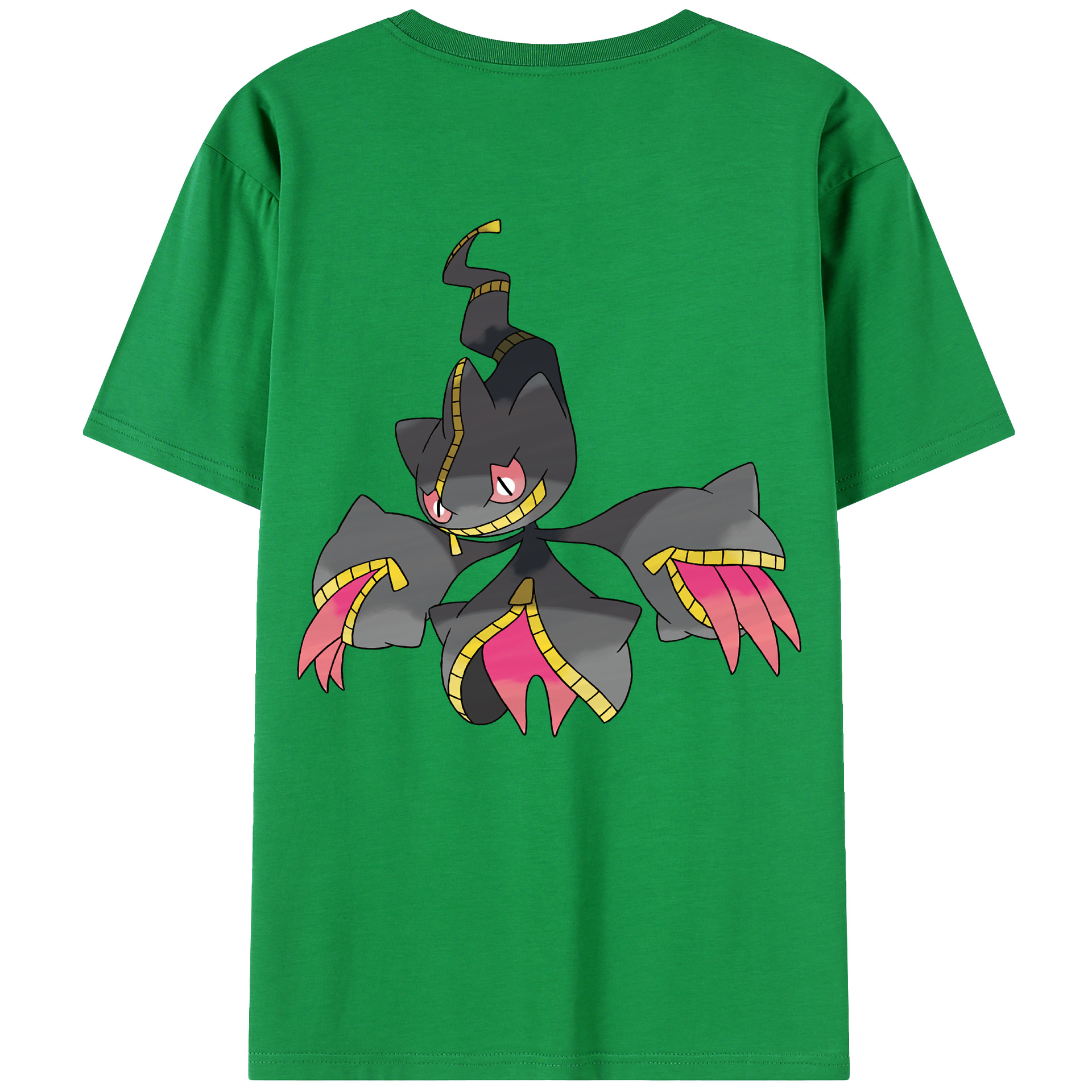 （画像用） ポケットモンスター Pokémon 綿100％ メンズ半袖Tシャツ（バックプリント） 通気性