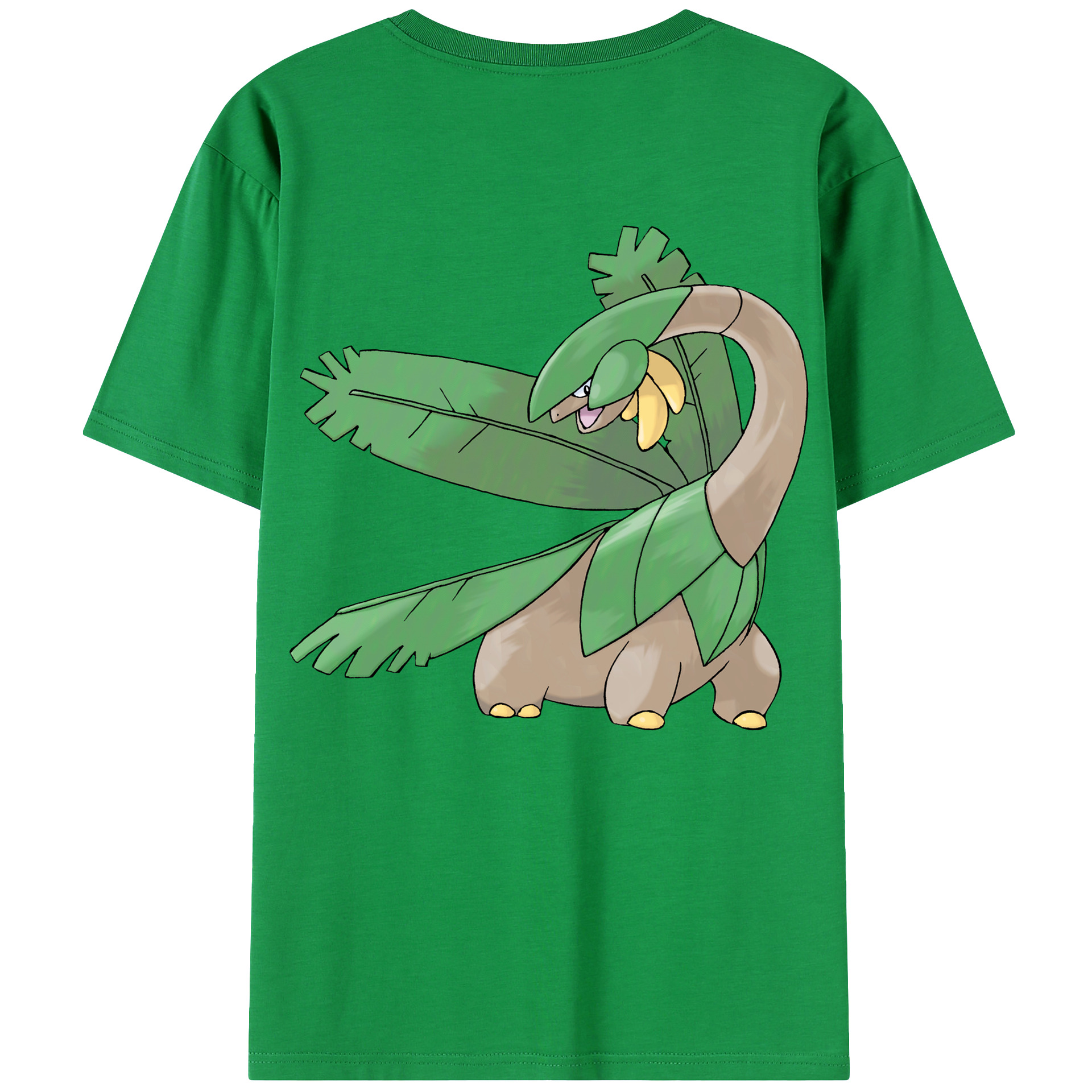 （画像用） ポケットモンスター Pokémon 綿100％ メンズ半袖Tシャツ（バックプリント） 通気性
