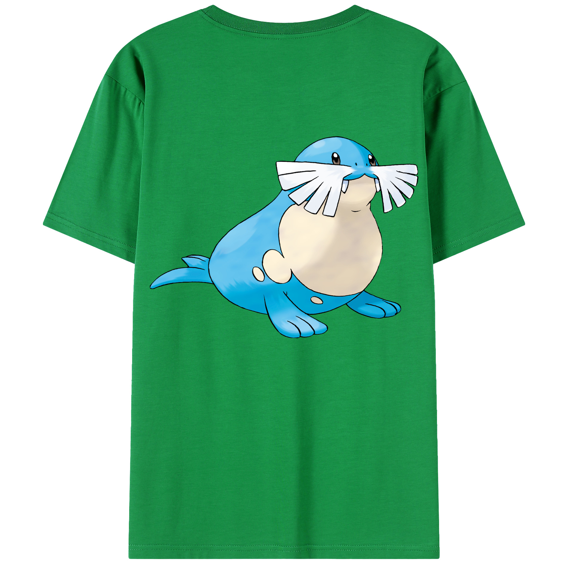 （画像用） ポケットモンスター Pokémon 綿100％ メンズ半袖Tシャツ（バックプリント） 通気性