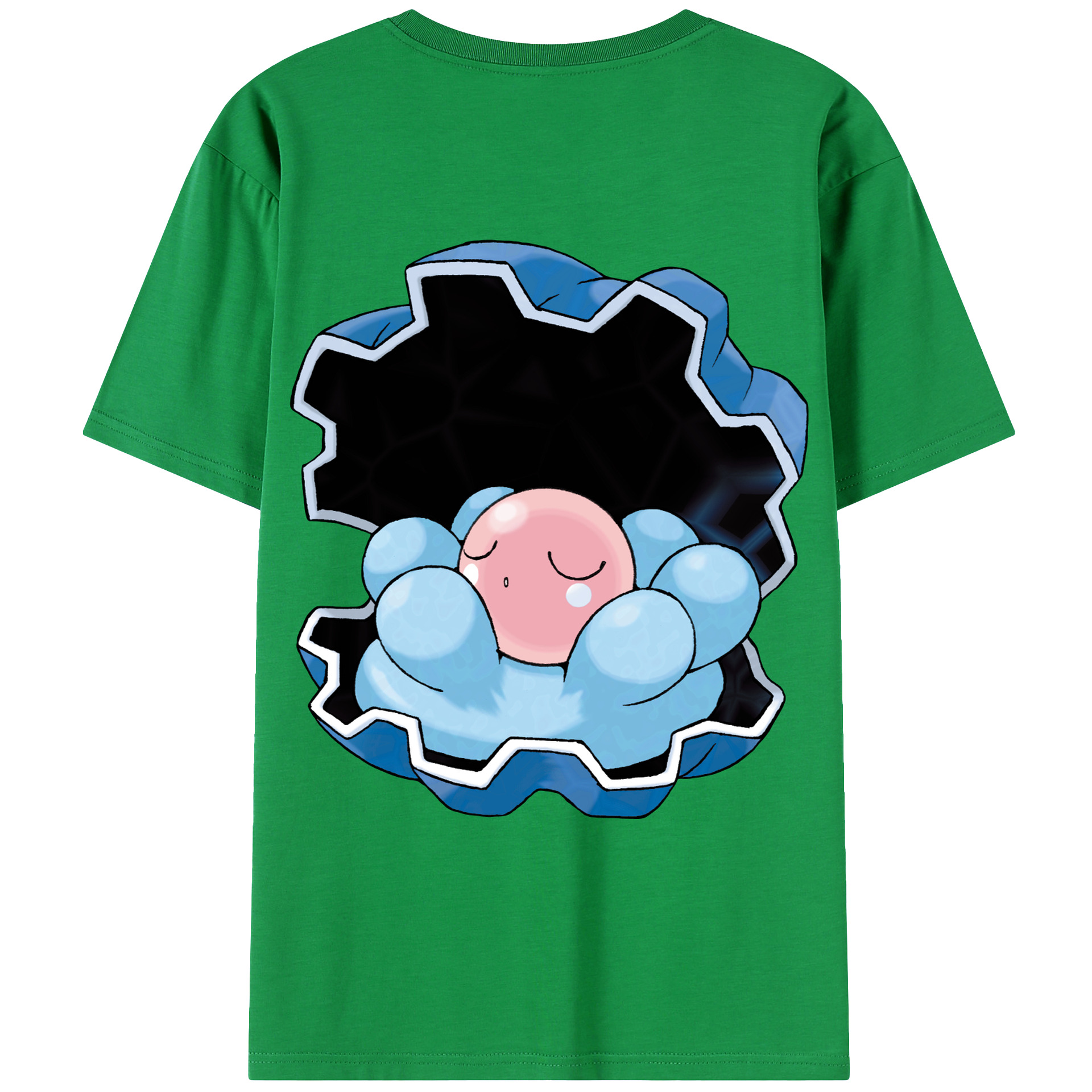 （画像用） ポケットモンスター Pokémon 綿100％ メンズ半袖Tシャツ（バックプリント） 通気性
