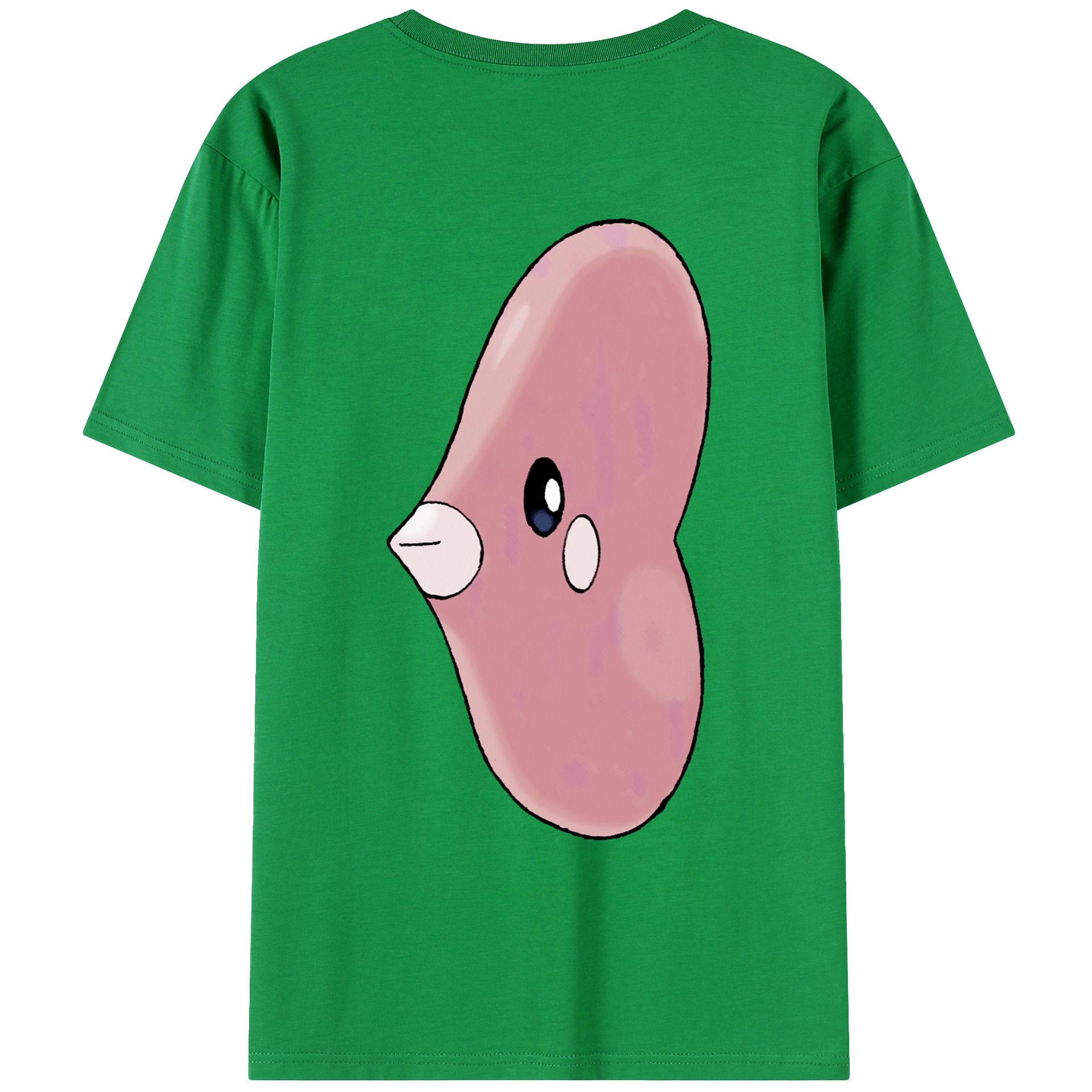 （画像用） ポケットモンスター Pokémon 綿100％ メンズ半袖Tシャツ（バックプリント） 通気性