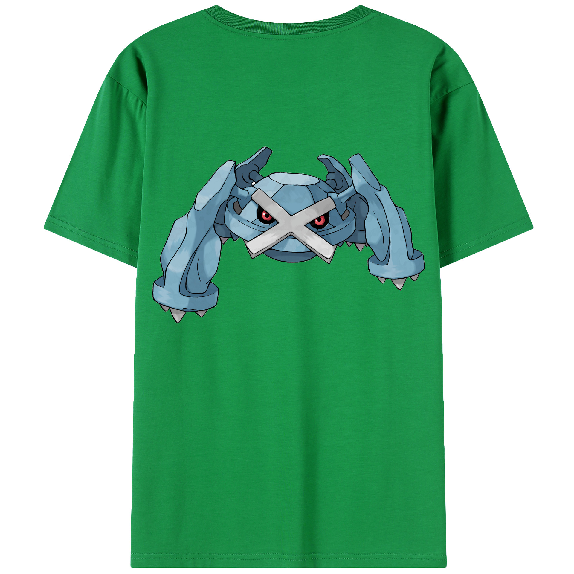 （画像用） ポケットモンスター Pokémon 綿100％ メンズ半袖Tシャツ（バックプリント） 通気性