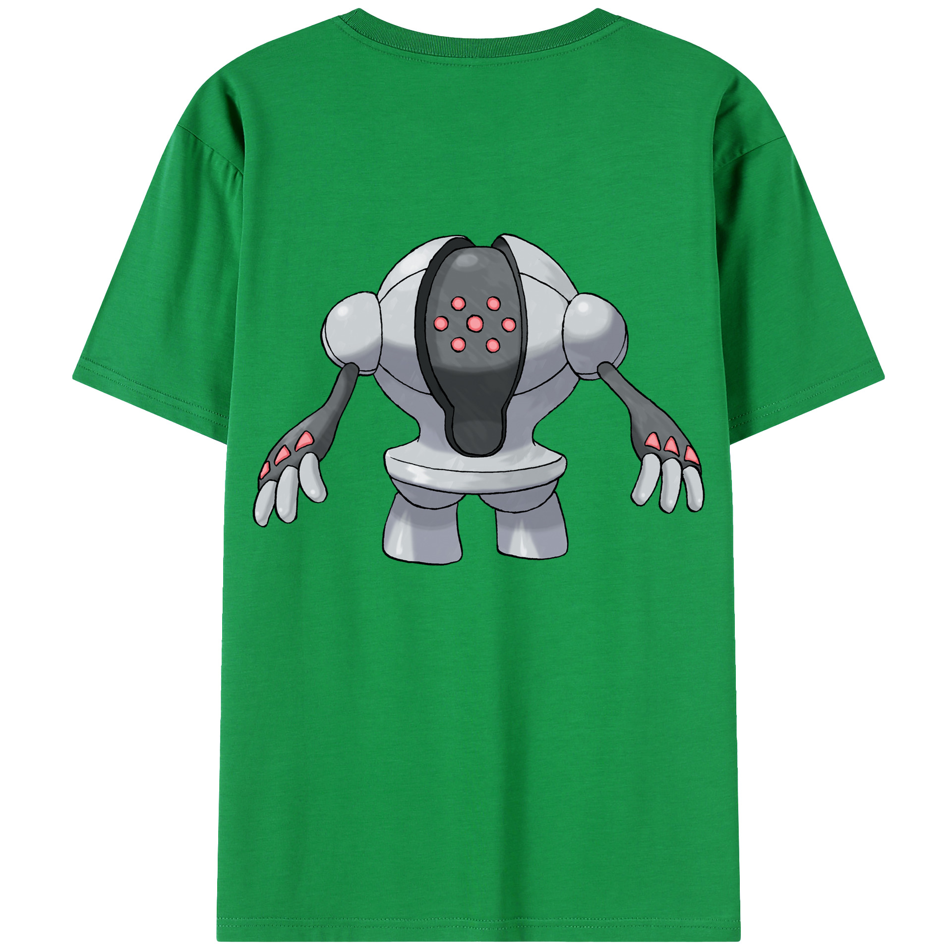 （画像用） ポケットモンスター Pokémon 綿100％ メンズ半袖Tシャツ（バックプリント） 通気性