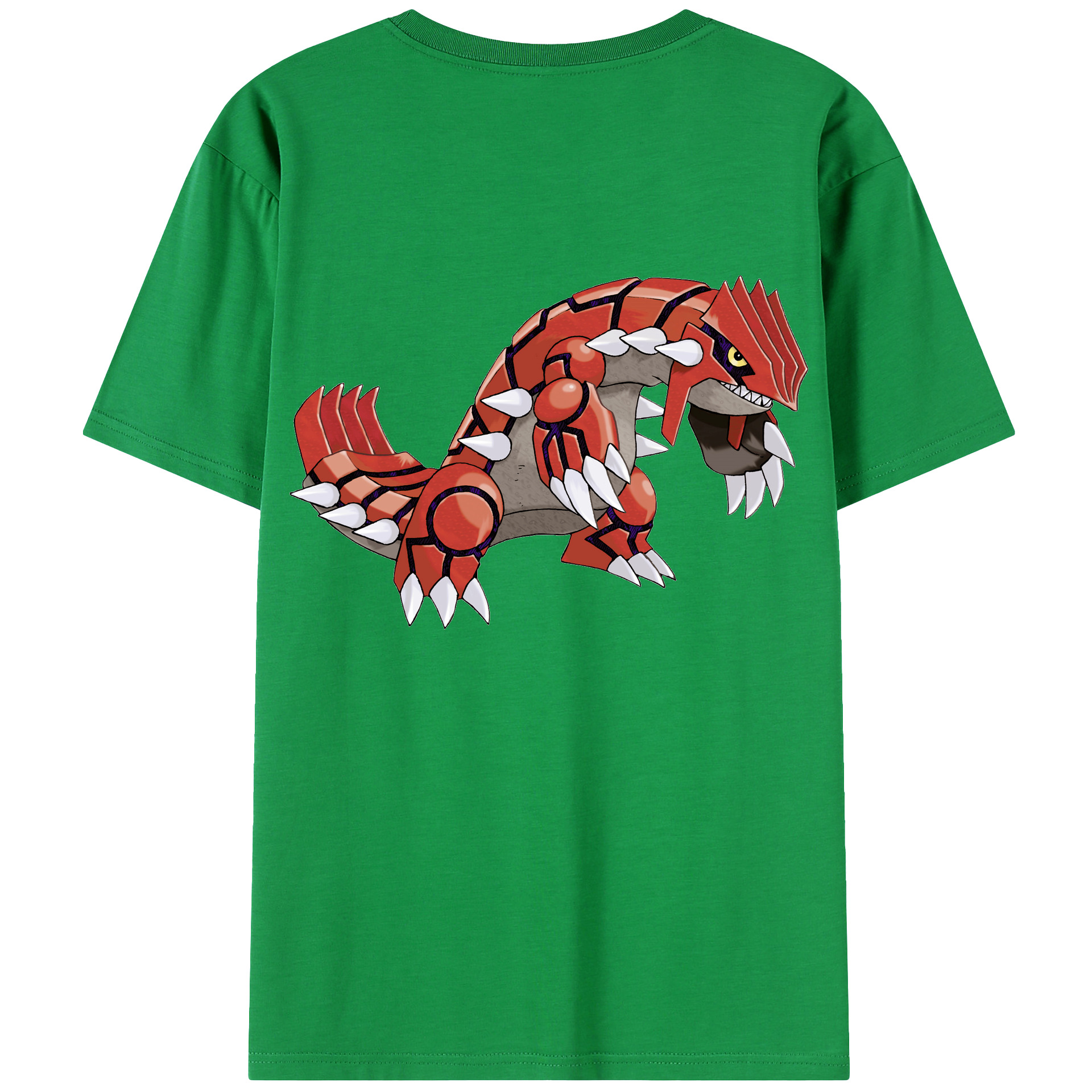 （画像用） ポケットモンスター Pokémon 綿100％ メンズ半袖Tシャツ（バックプリント） 通気性