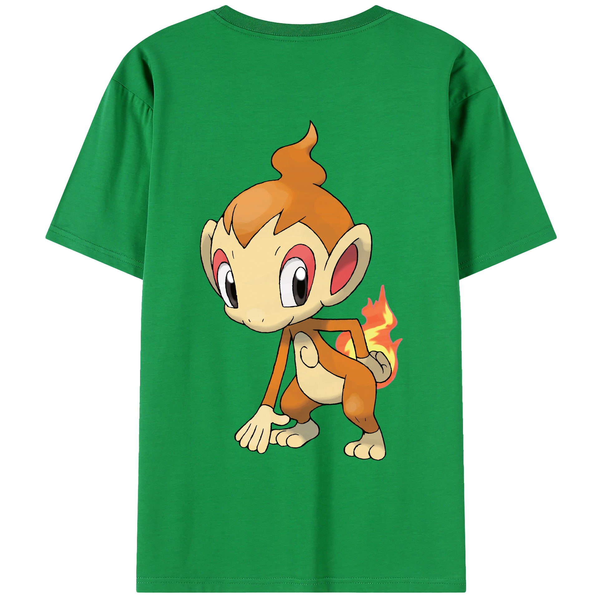 （画像用） ポケットモンスター Pokémon 綿100％ メンズ半袖Tシャツ（バックプリント） 通気性