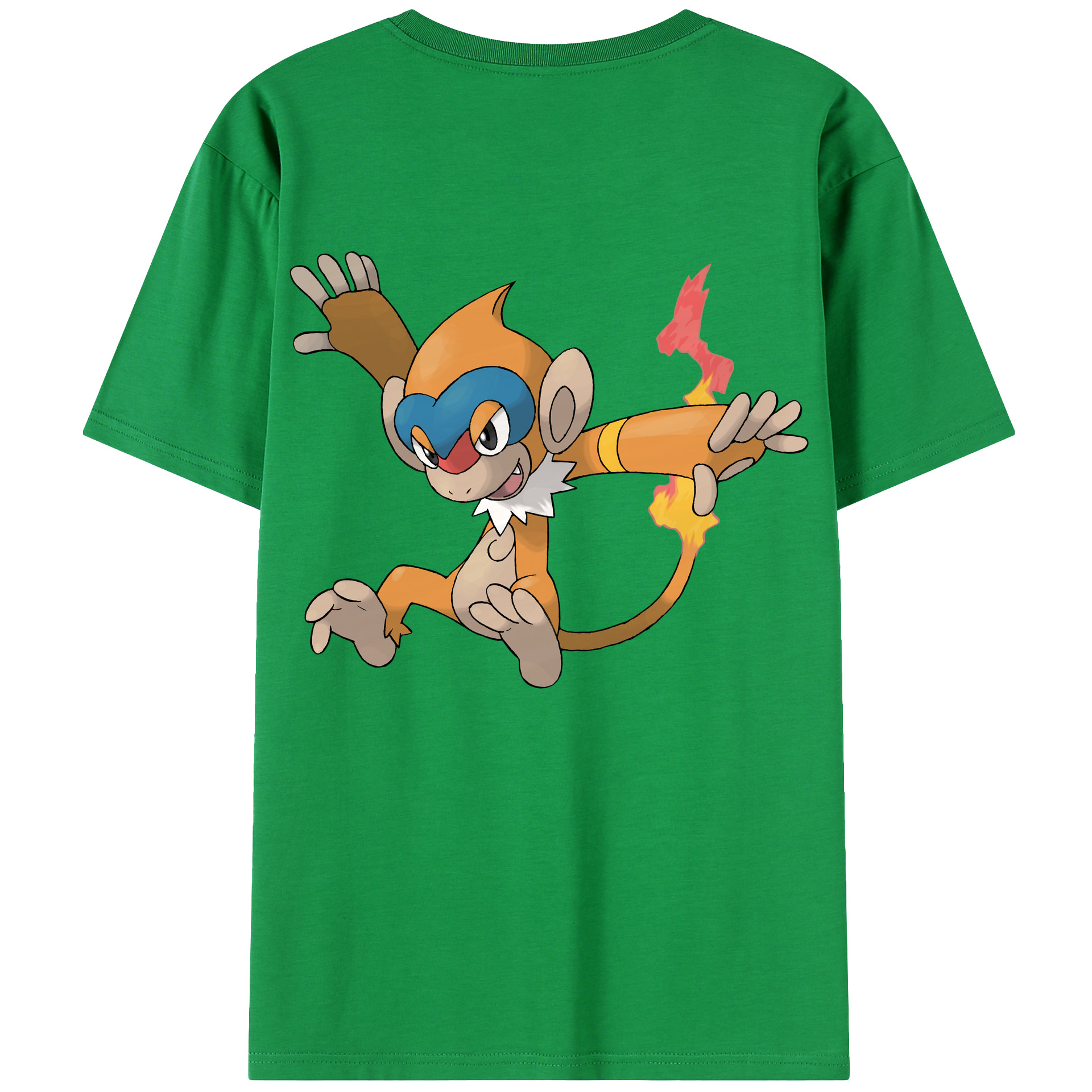 （画像用） ポケットモンスター Pokémon 綿100％ メンズ半袖Tシャツ（バックプリント） 通気性