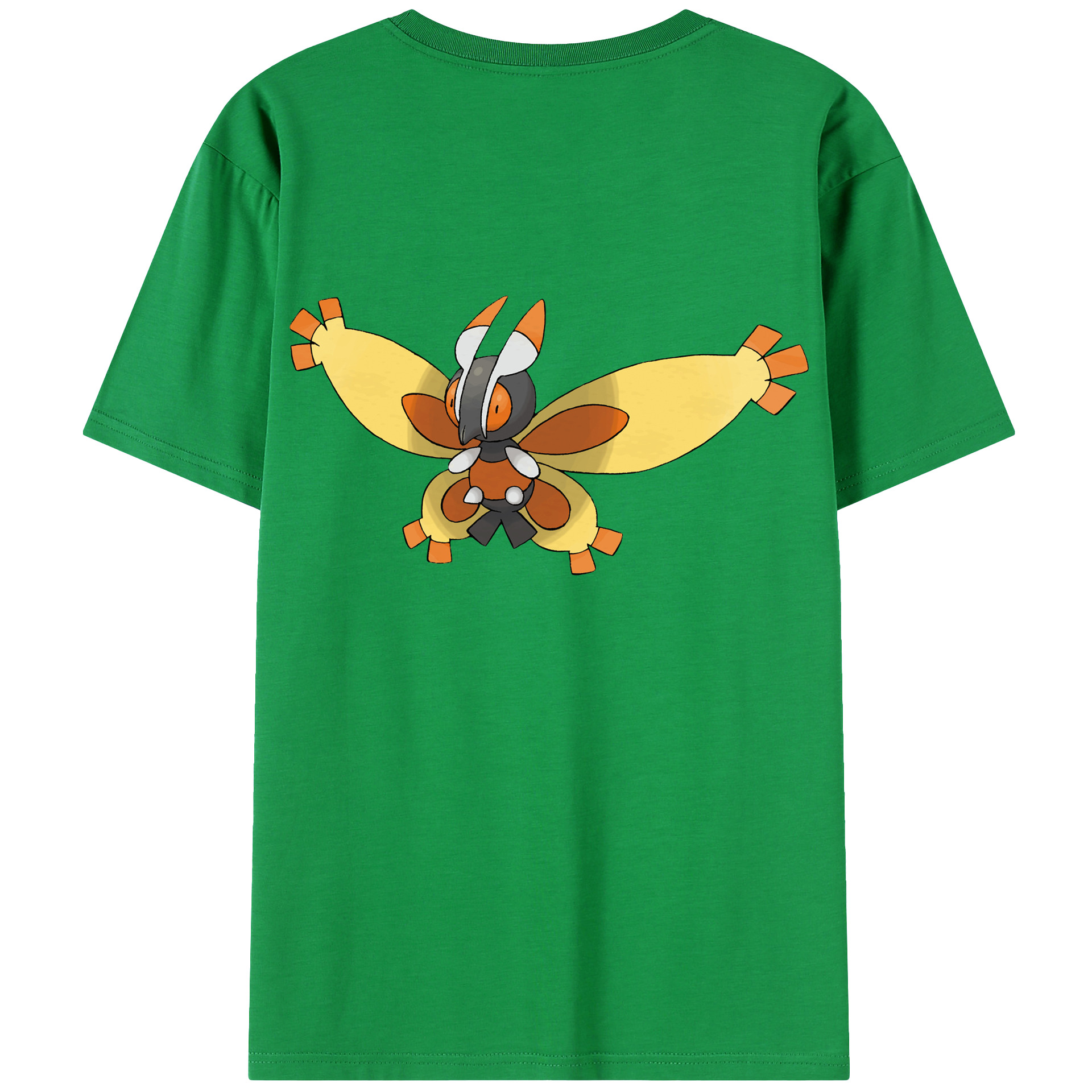 （画像用） ポケットモンスター Pokémon 綿100％ メンズ半袖Tシャツ（バックプリント） 通気性