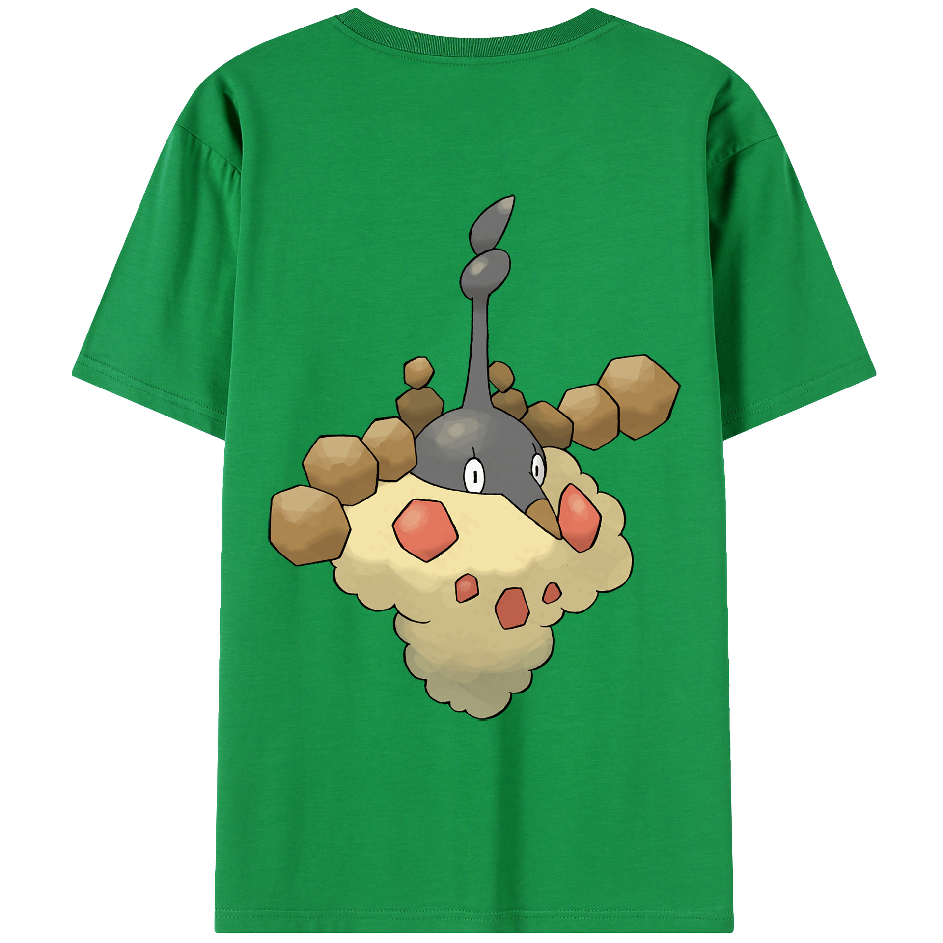 （画像用） ポケットモンスター Pokémon 綿100％ メンズ半袖Tシャツ（バックプリント） 通気性
