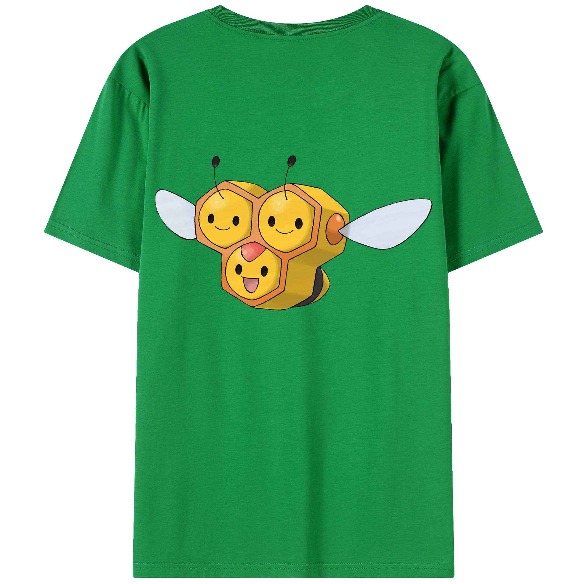 （画像用） ポケットモンスター Pokémon 綿100％ メンズ半袖Tシャツ（バックプリント） 通気性
