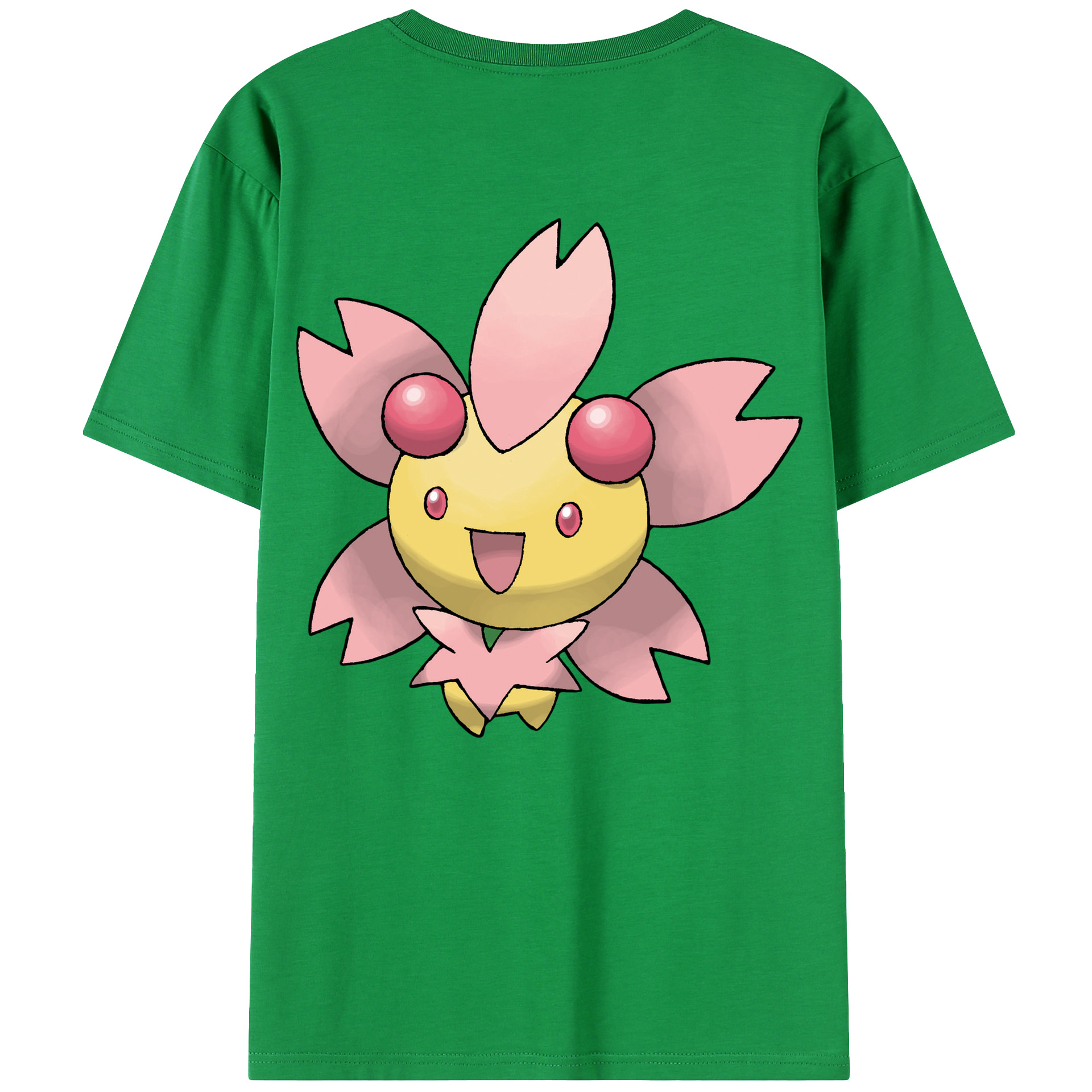 （画像用） ポケットモンスター Pokémon 綿100％ メンズ半袖Tシャツ（バックプリント） 通気性