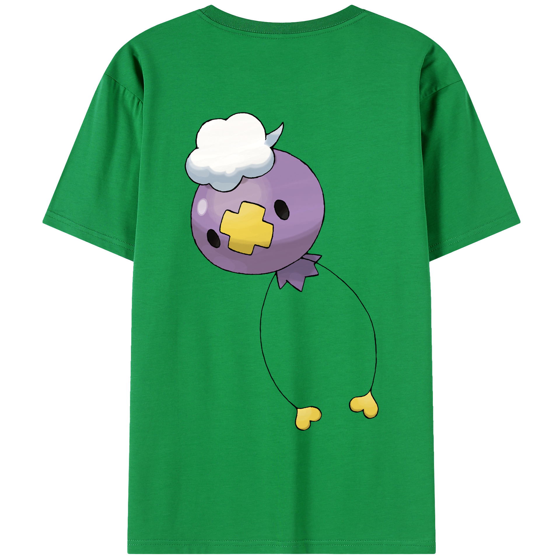 （画像用） ポケットモンスター Pokémon 綿100％ メンズ半袖Tシャツ（バックプリント） 通気性