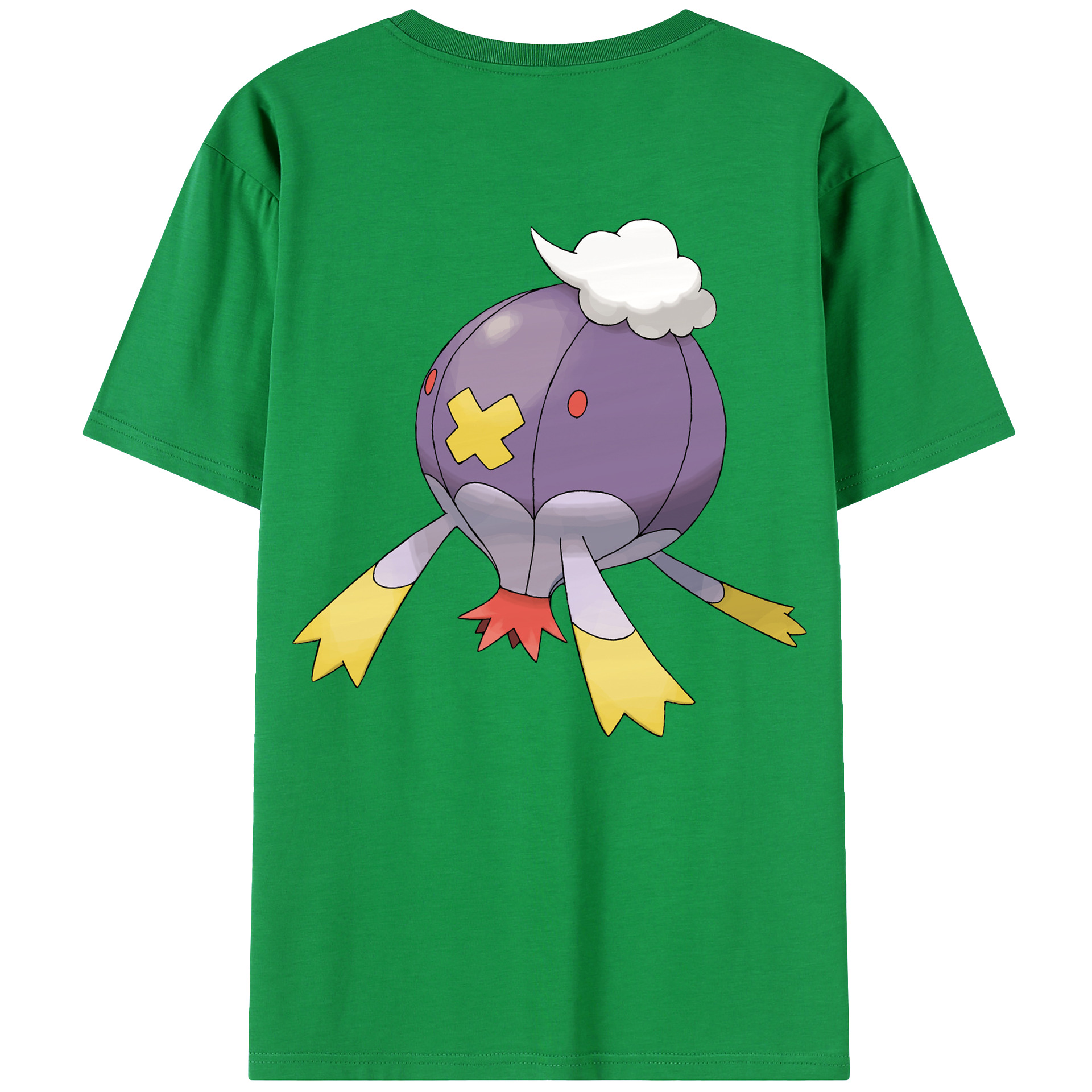 （画像用） ポケットモンスター Pokémon 綿100％ メンズ半袖Tシャツ（バックプリント） 通気性