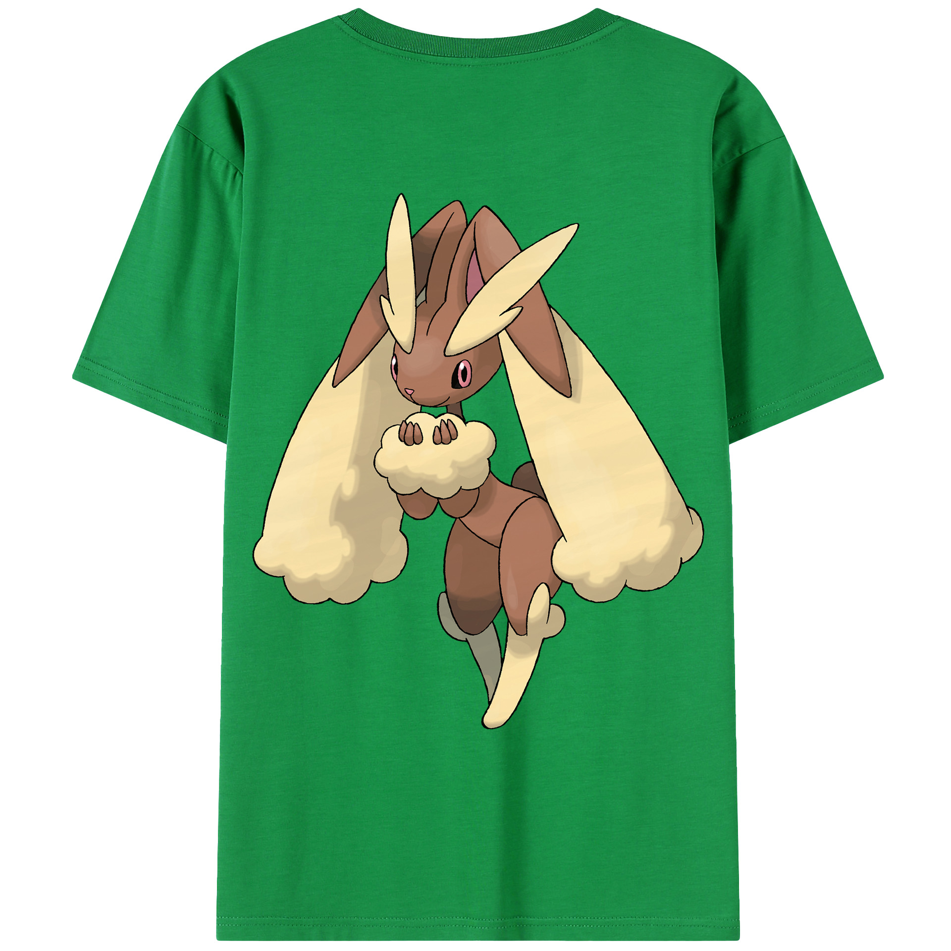 （画像用） ポケットモンスター Pokémon 綿100％ メンズ半袖Tシャツ（バックプリント） 通気性