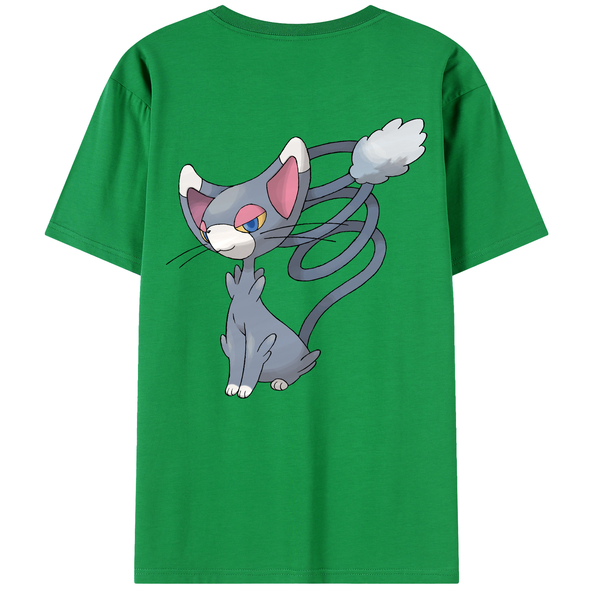 （画像用） ポケットモンスター Pokémon 綿100％ メンズ半袖Tシャツ（バックプリント） 通気性