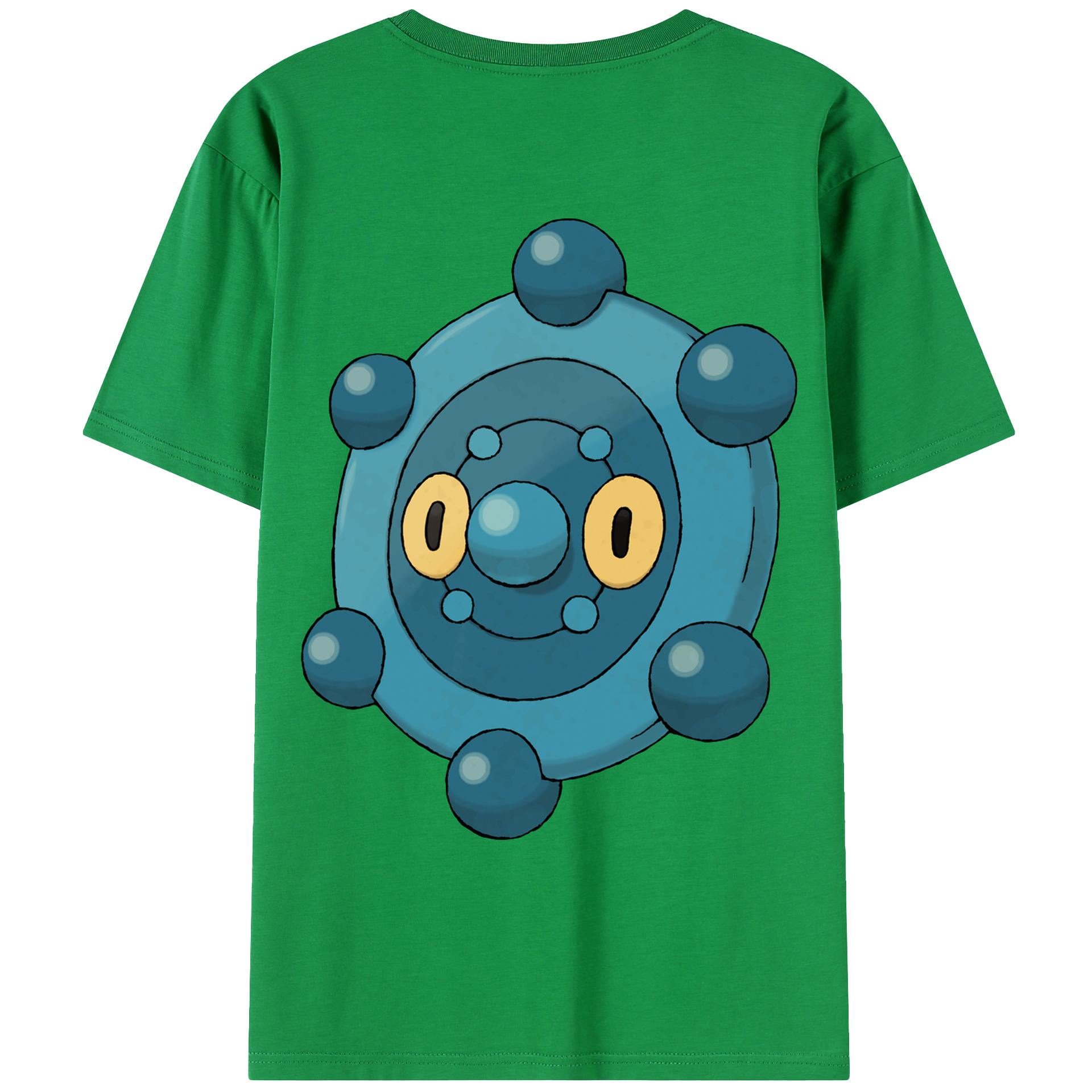 （画像用） ポケットモンスター Pokémon 綿100％ メンズ半袖Tシャツ（バックプリント） 通気性