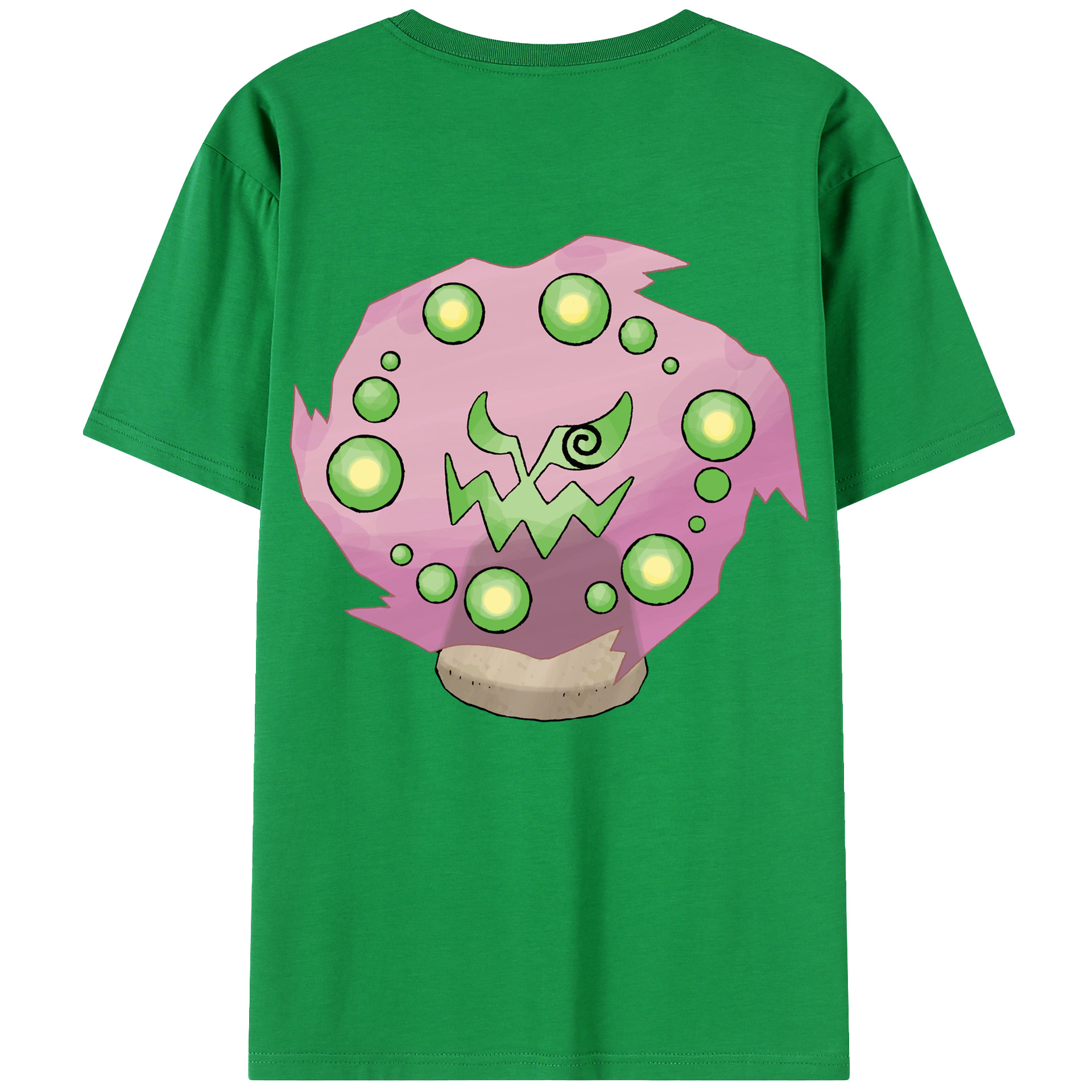 （画像用） ポケットモンスター Pokémon 綿100％ メンズ半袖Tシャツ（バックプリント） 通気性