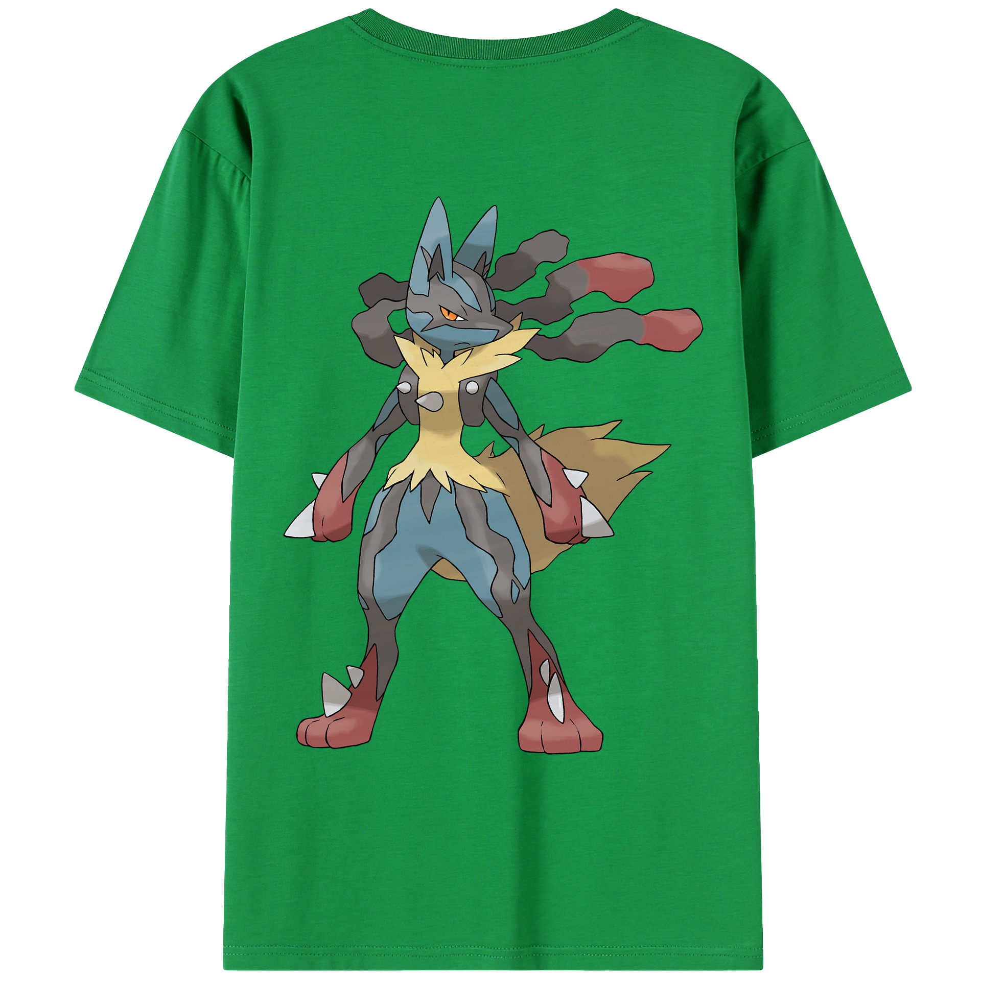 （画像用） ポケットモンスター Pokémon 綿100％ メンズ半袖Tシャツ（バックプリント） 通気性