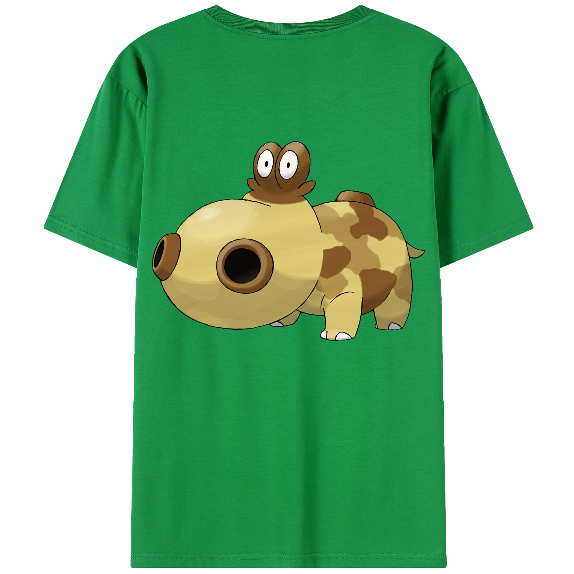 （画像用） ポケットモンスター Pokémon 綿100％ メンズ半袖Tシャツ（バックプリント） 通気性