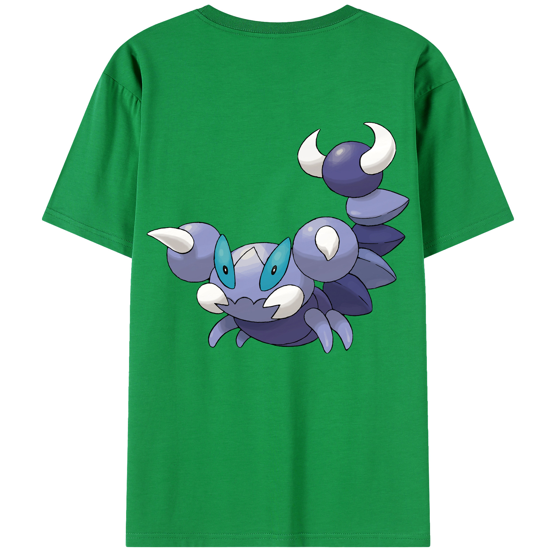 （画像用） ポケットモンスター Pokémon 綿100％ メンズ半袖Tシャツ（バックプリント） 通気性