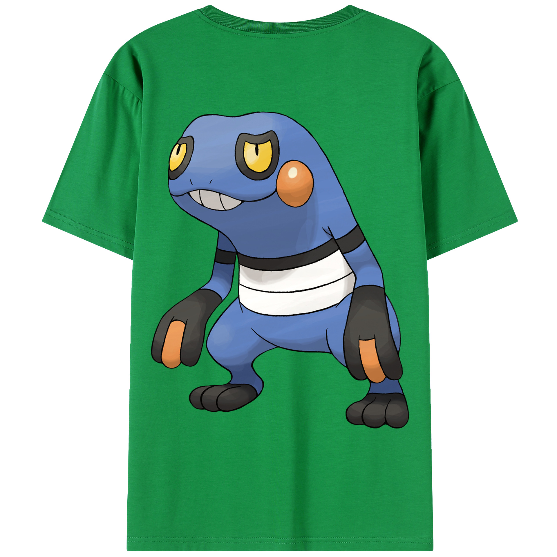 （画像用） ポケットモンスター Pokémon 綿100％ メンズ半袖Tシャツ（バックプリント） 通気性
