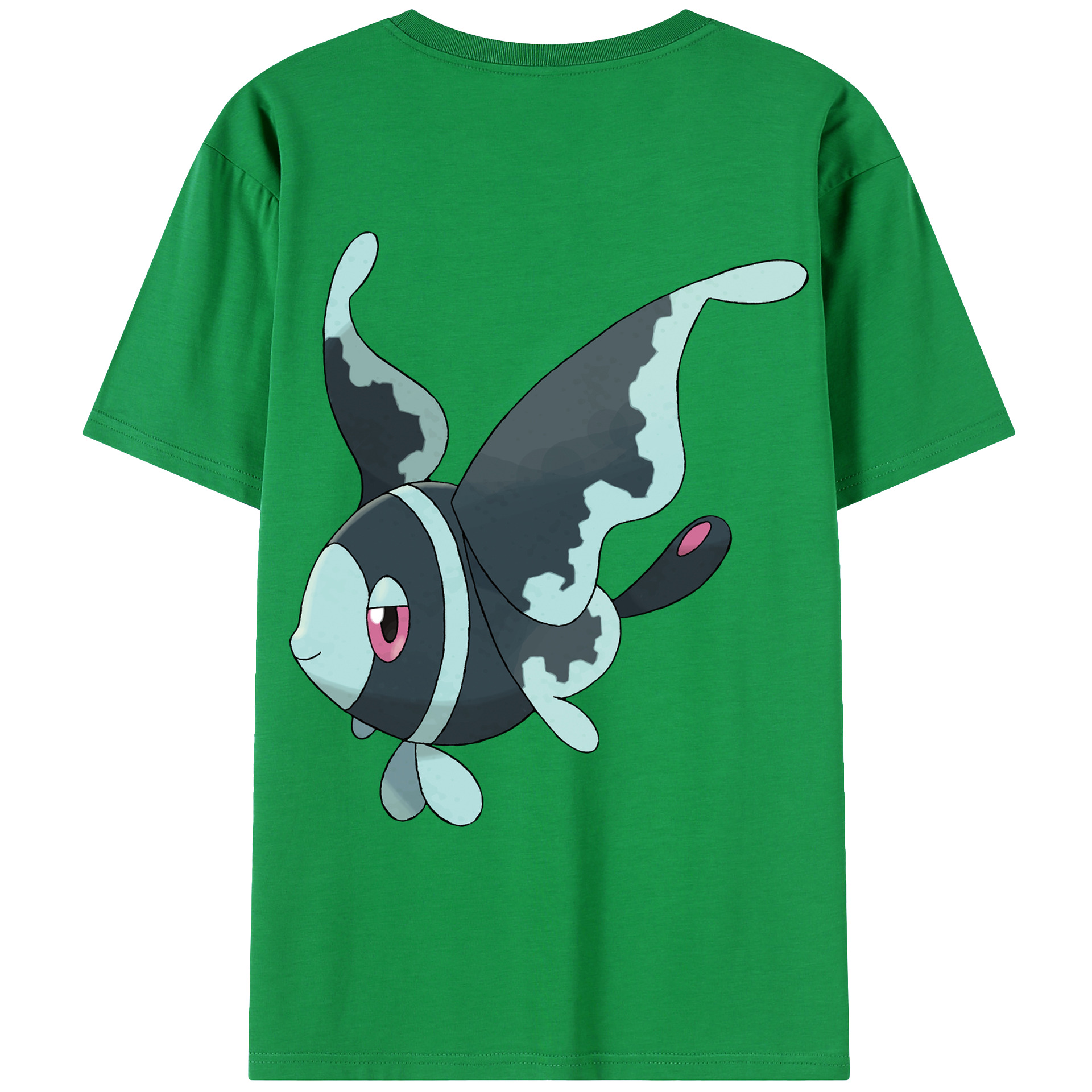 （画像用） ポケットモンスター Pokémon 綿100％ メンズ半袖Tシャツ（バックプリント） 通気性