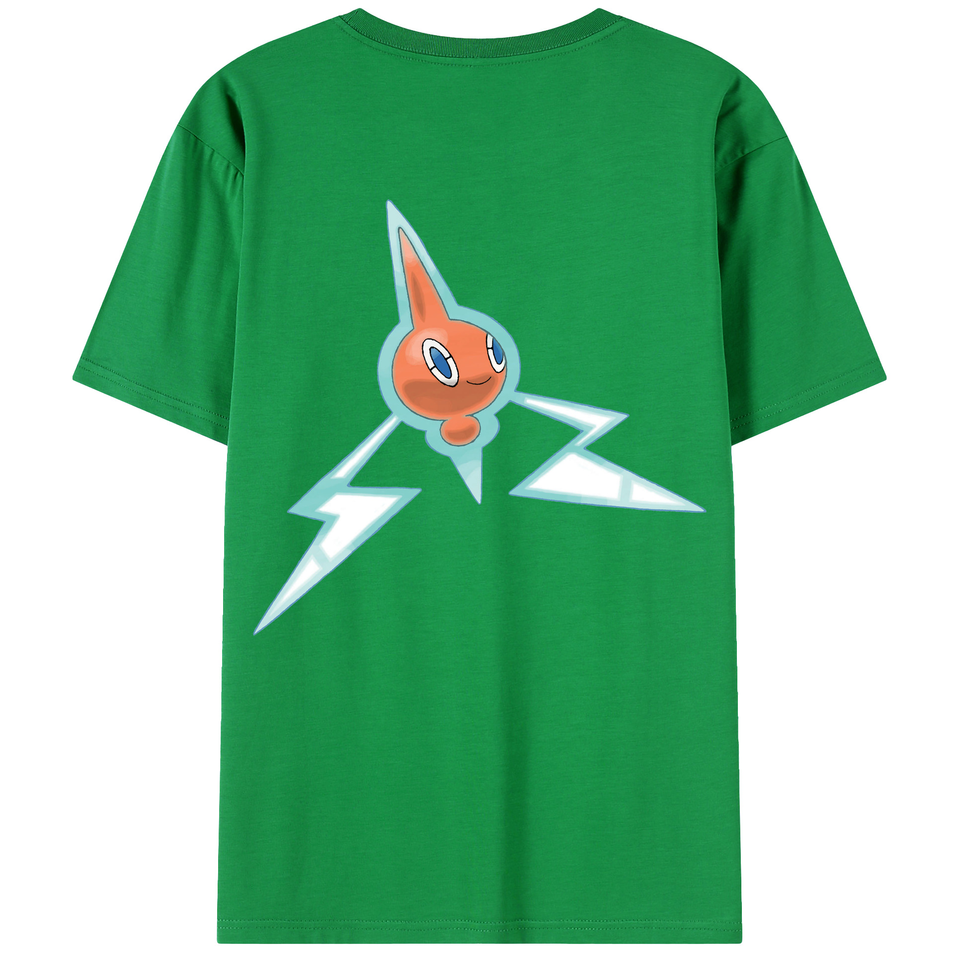 （画像用） ポケットモンスター Pokémon 綿100％ メンズ半袖Tシャツ（バックプリント） 通気性