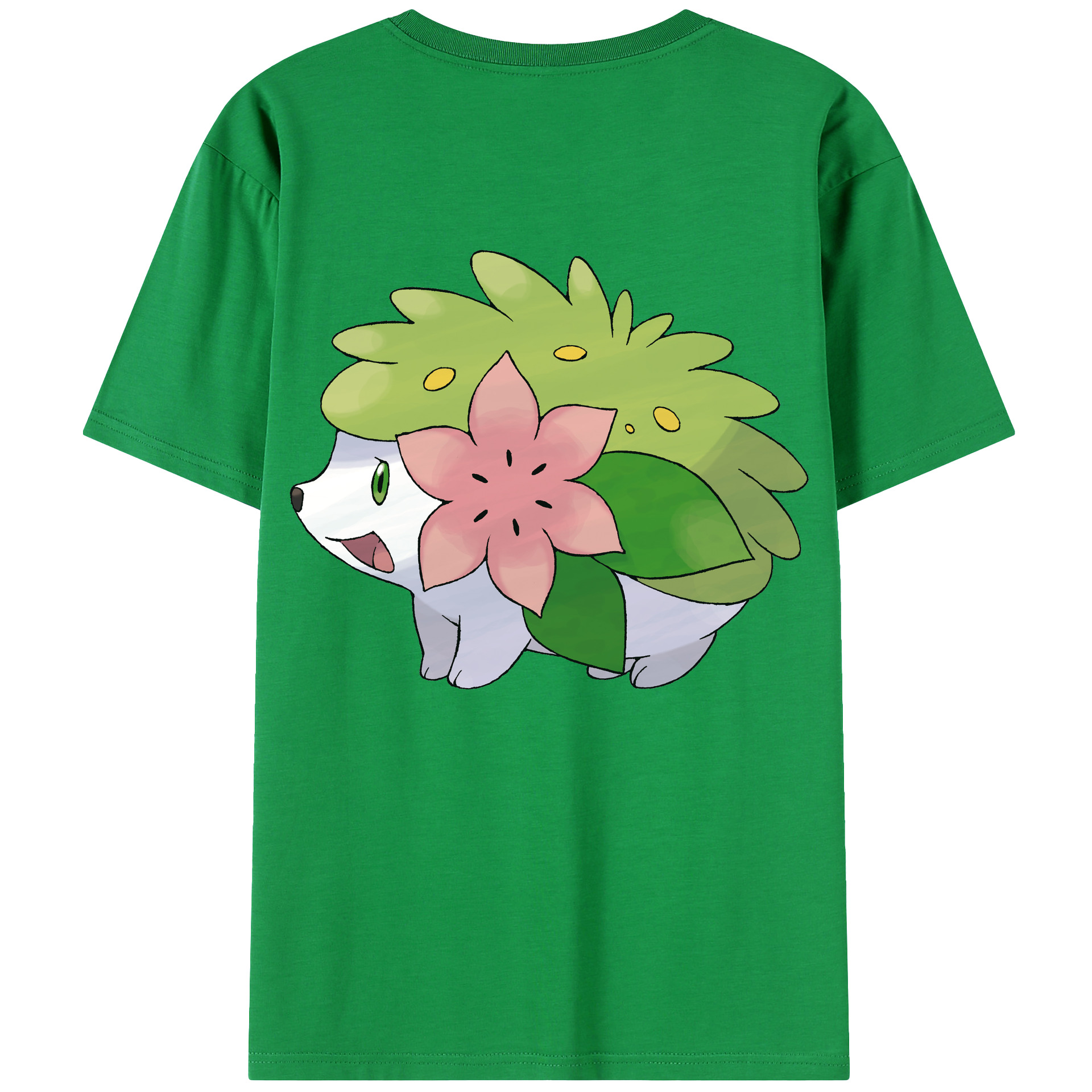 （画像用） ポケットモンスター Pokémon 綿100％ メンズ半袖Tシャツ（バックプリント） 通気性