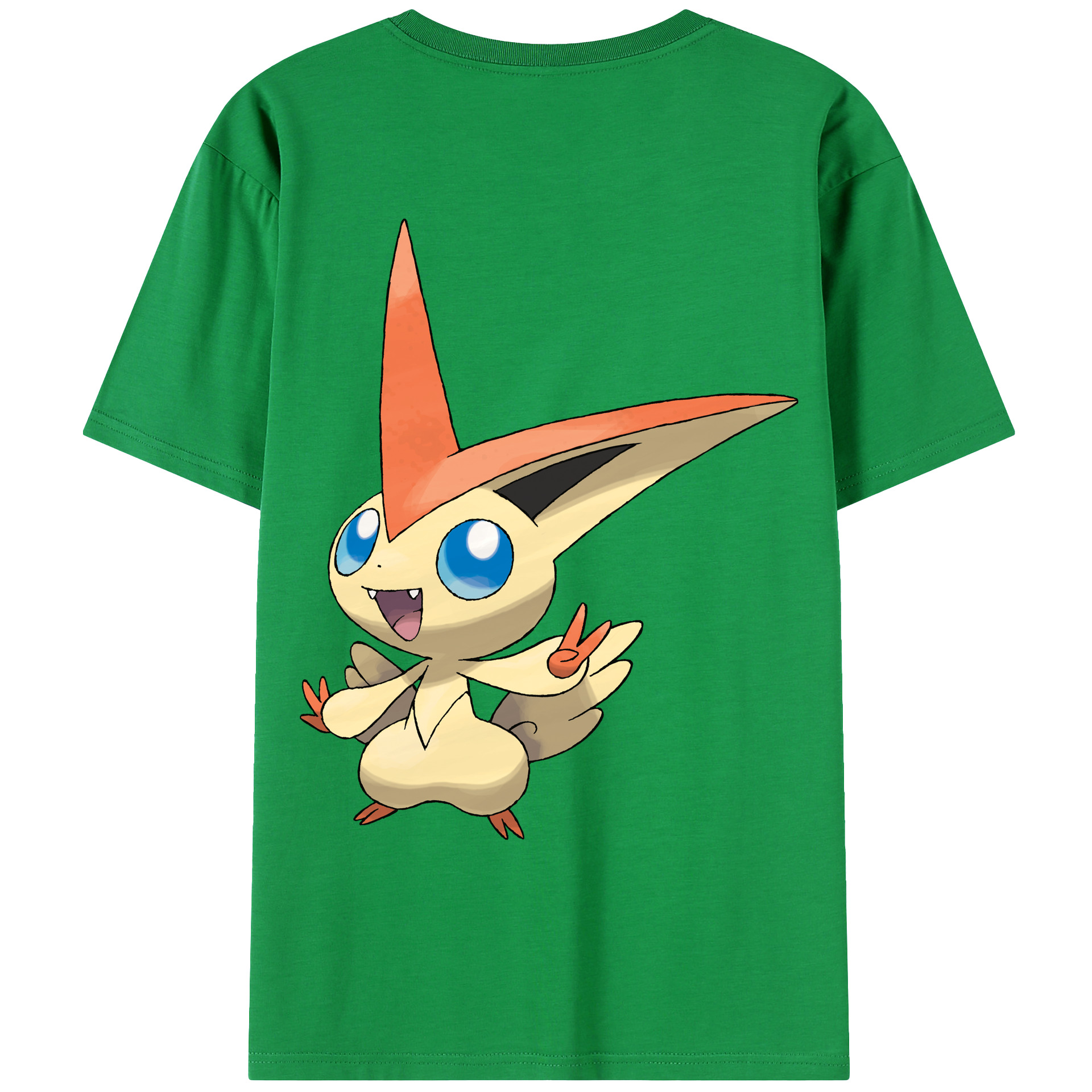 （画像用） ポケットモンスター Pokémon 綿100％ メンズ半袖Tシャツ（バックプリント） 通気性